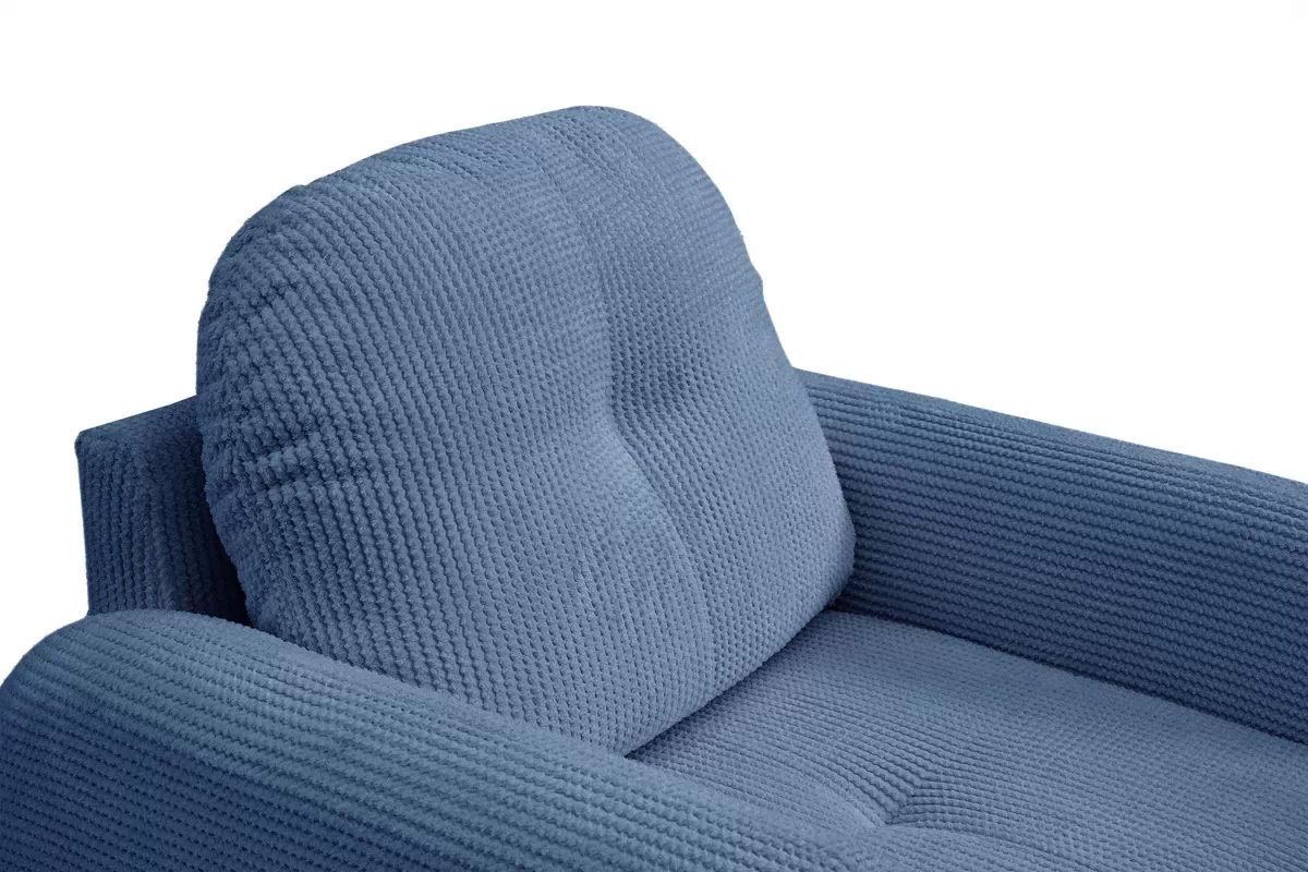 Relaxační křeslo Locres - modrý manšestr Elma 14 Křeslo odpočinkové Locres - Modrý manšestr Elma 14