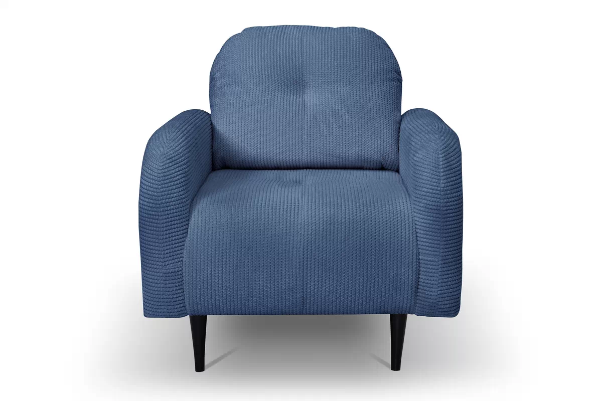 Relaxační křeslo Locres - modrý manšestr Elma 14 Křeslo odpočinkové Locres - Modrý manšestr Elma 14