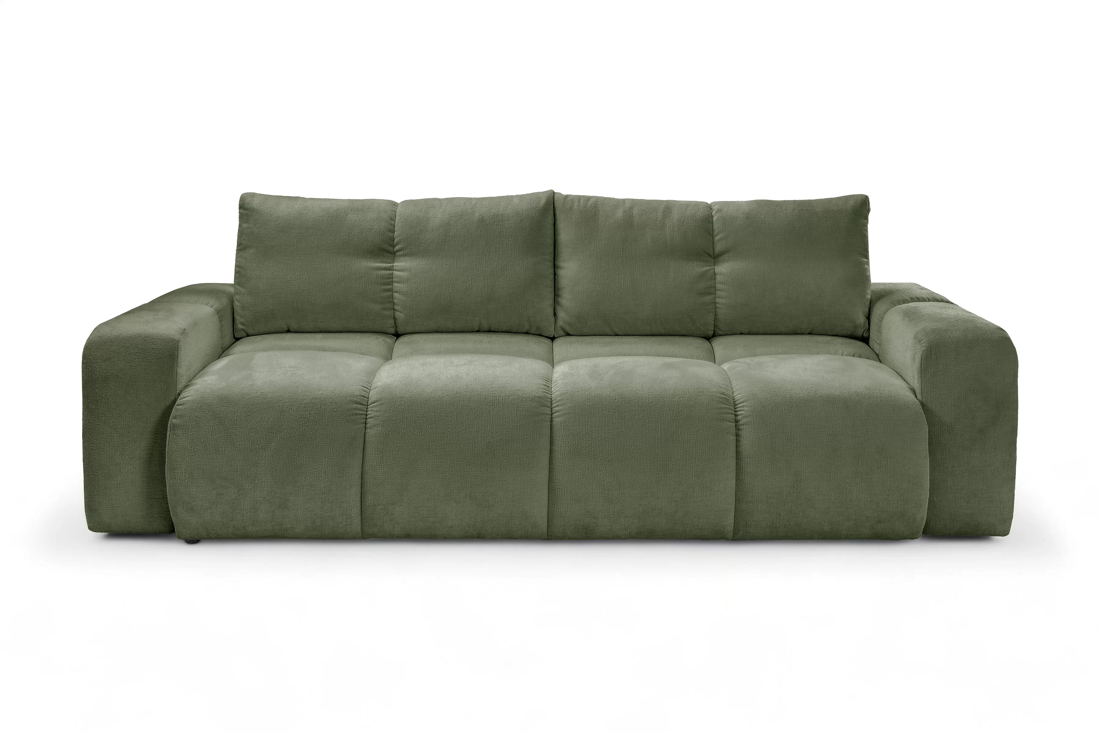 Rozkládací pohovka Vebra s úložným prostorem - zelený šenil Perfect Harmony 39 Gauč Vebra s funkcí spaní a úložným prostorem na posciel - Zelený šenil Perfect Harmony 39