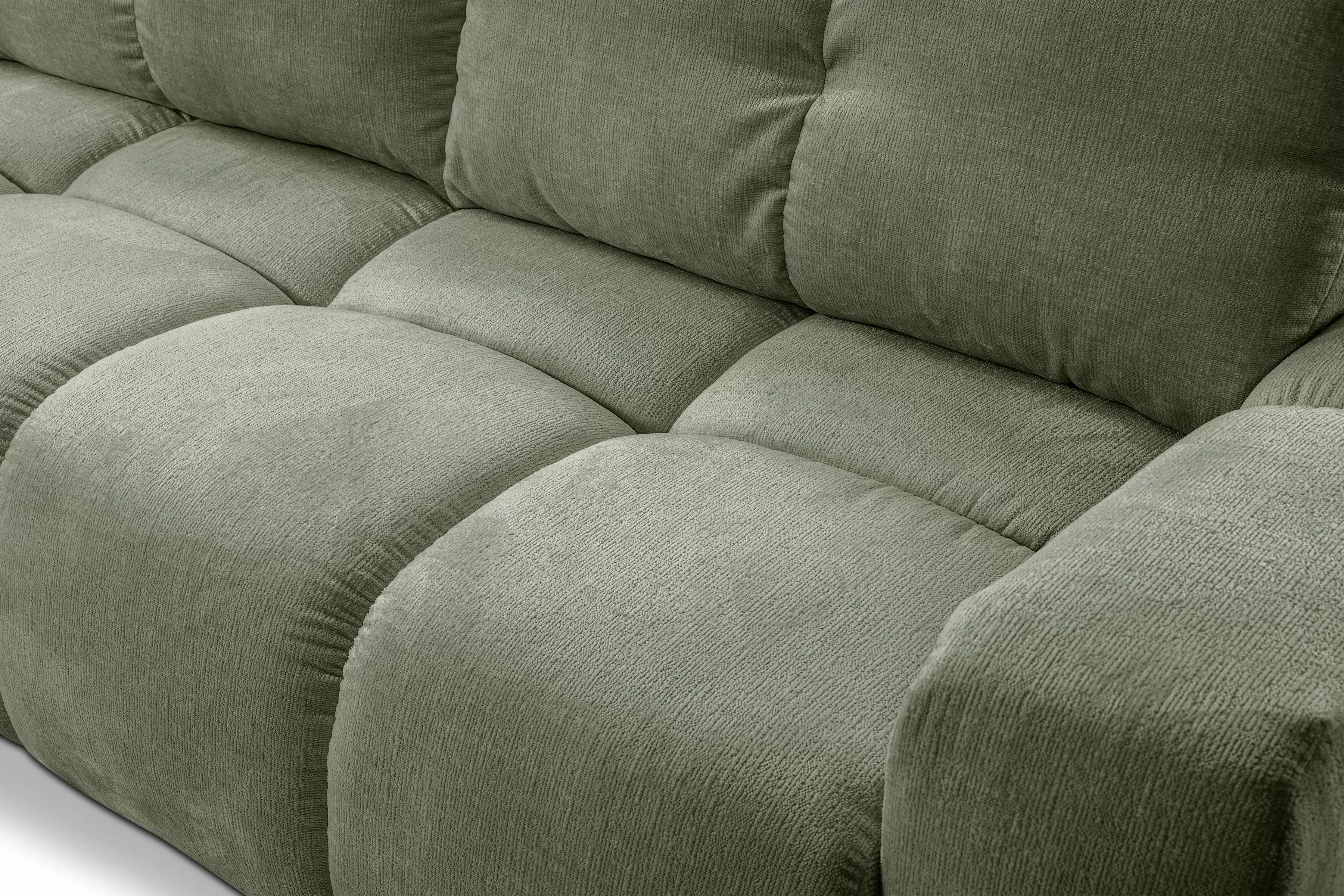 Rozkládací pohovka Vebra s úložným prostorem - zelený šenil Perfect Harmony 39 Gauč Vebra s funkcí spaní a úložným prostorem na posciel - Zelený šenil Perfect Harmony 39