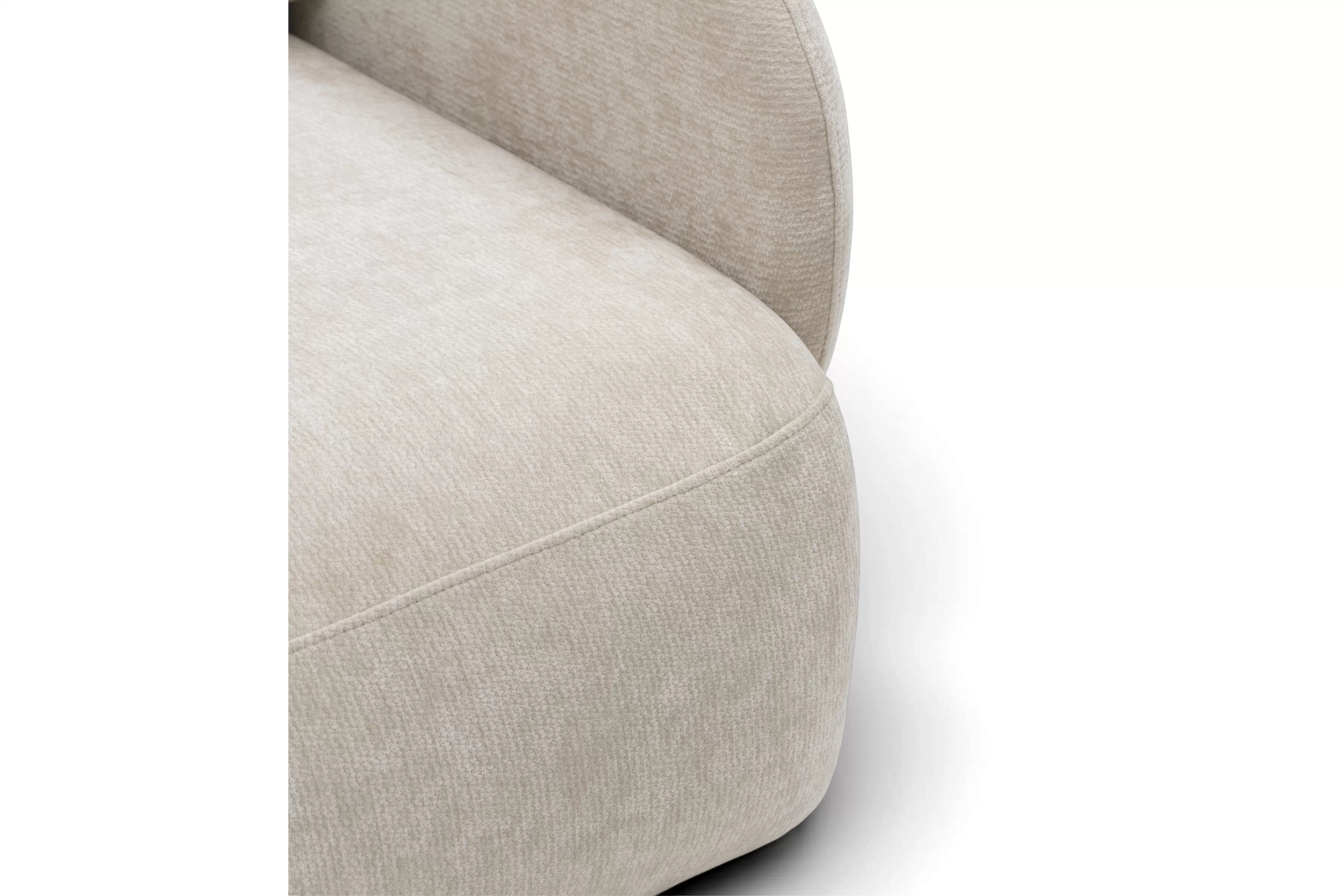 Pohovka s funkciou spania Dinel - béžový šenil Vibe 06 Pohovka s funkciou spánku Dinel - béžový šenil Vibe 06