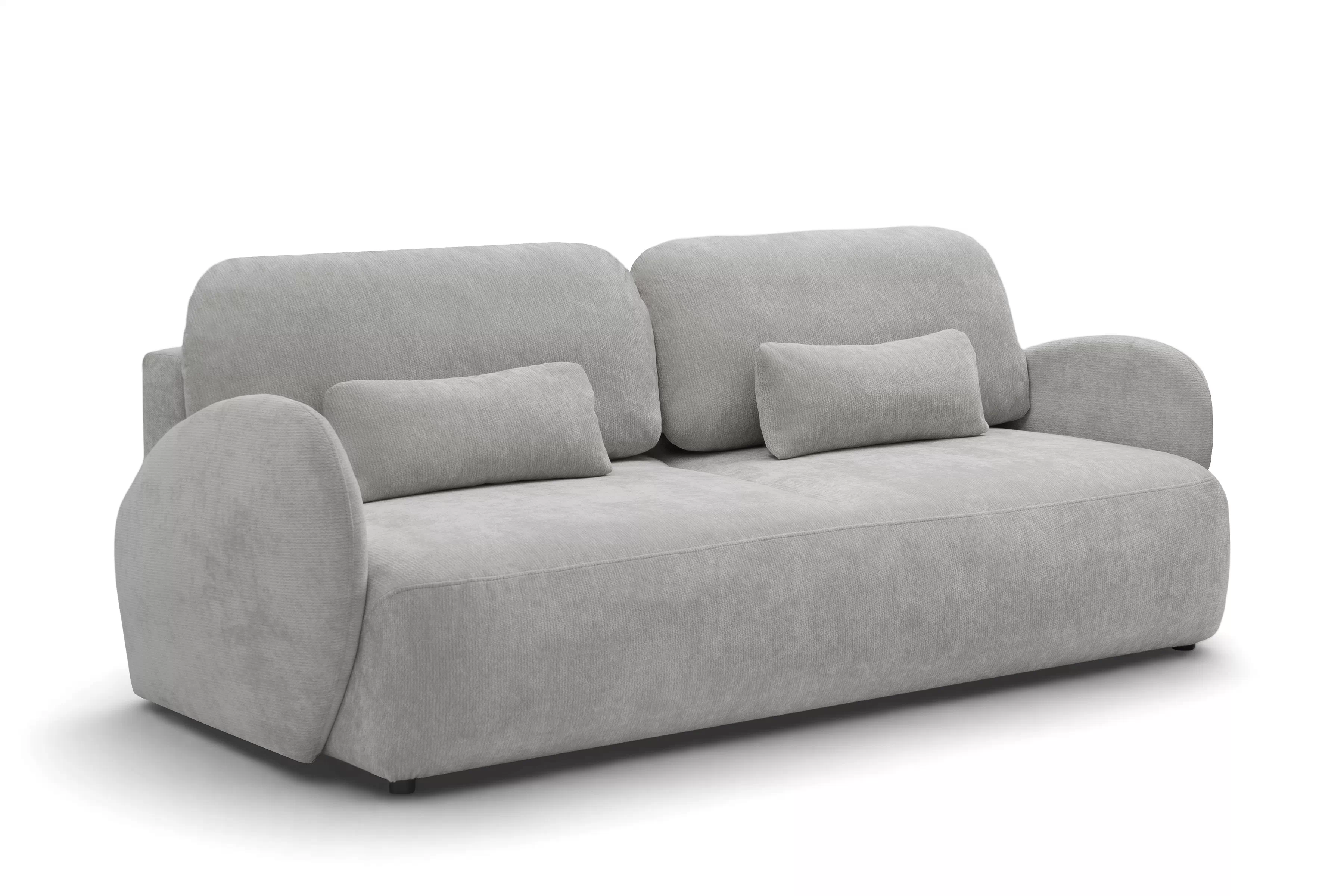 Pohovka s funkciou spania Dinel - sivý šenil Vibe 86 Pohovka s funkciou spánku Dinel - šedý šenil Vibe 86