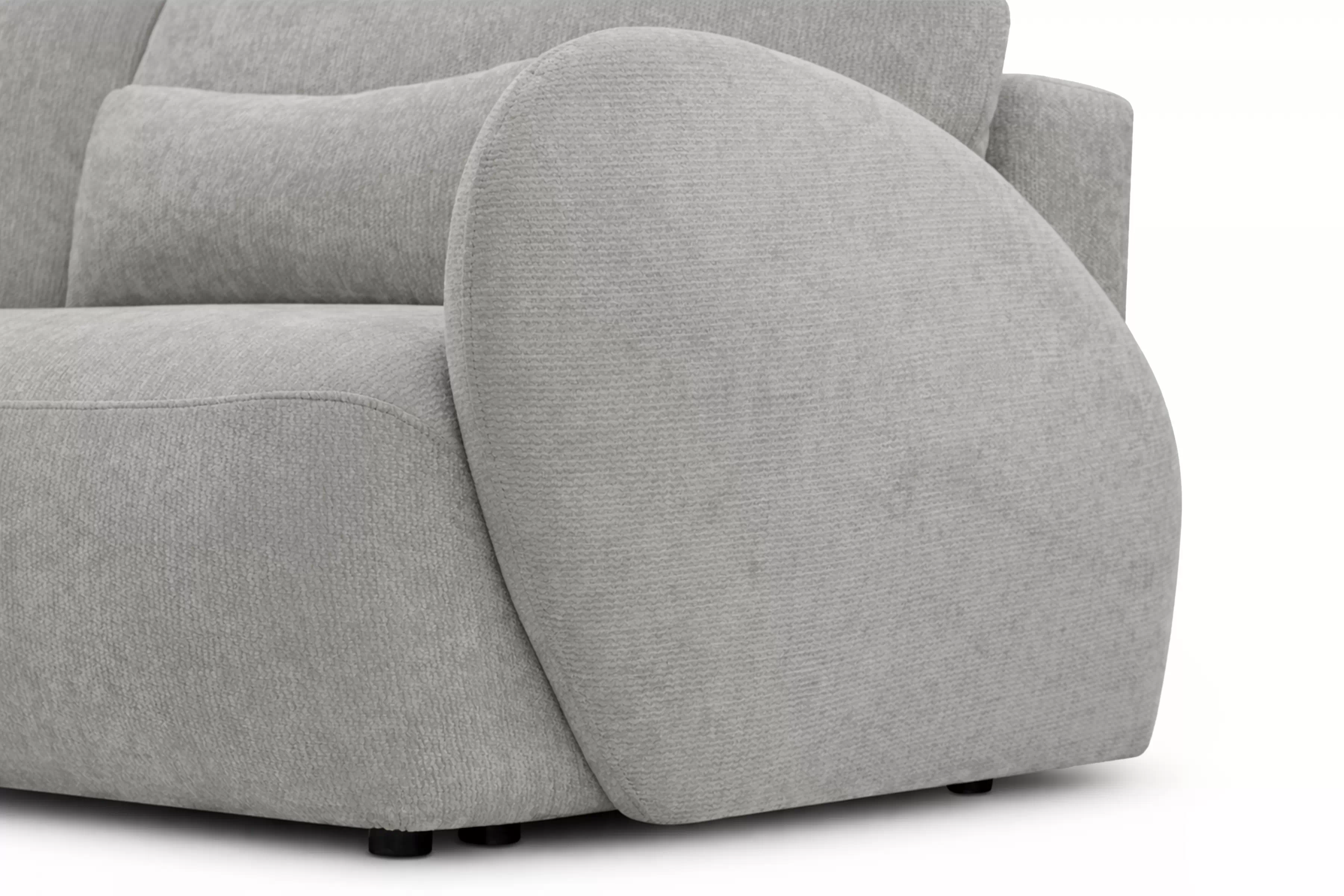 Pohovka s funkciou spania Dinel - sivý šenil Vibe 86 Pohovka s funkciou spánku Dinel - šedý šenil Vibe 86