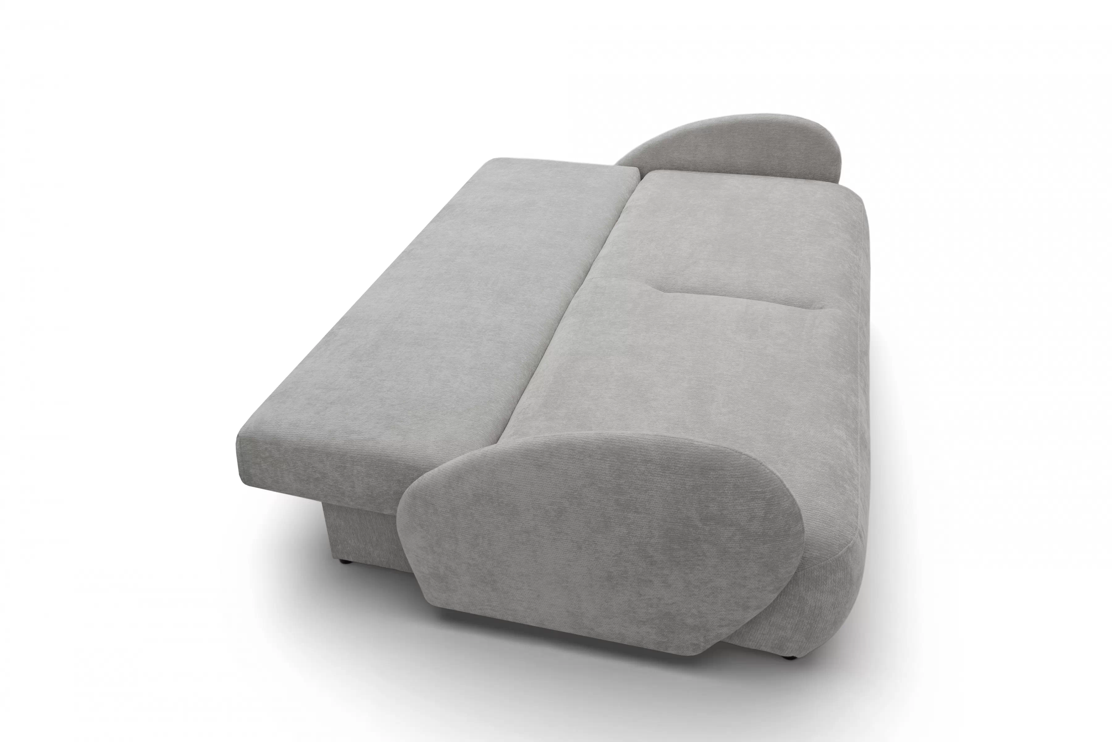 Pohovka s funkciou spania Dinel - sivý šenil Vibe 86 Pohovka s funkciou spánku Dinel - šedý šenil Vibe 86