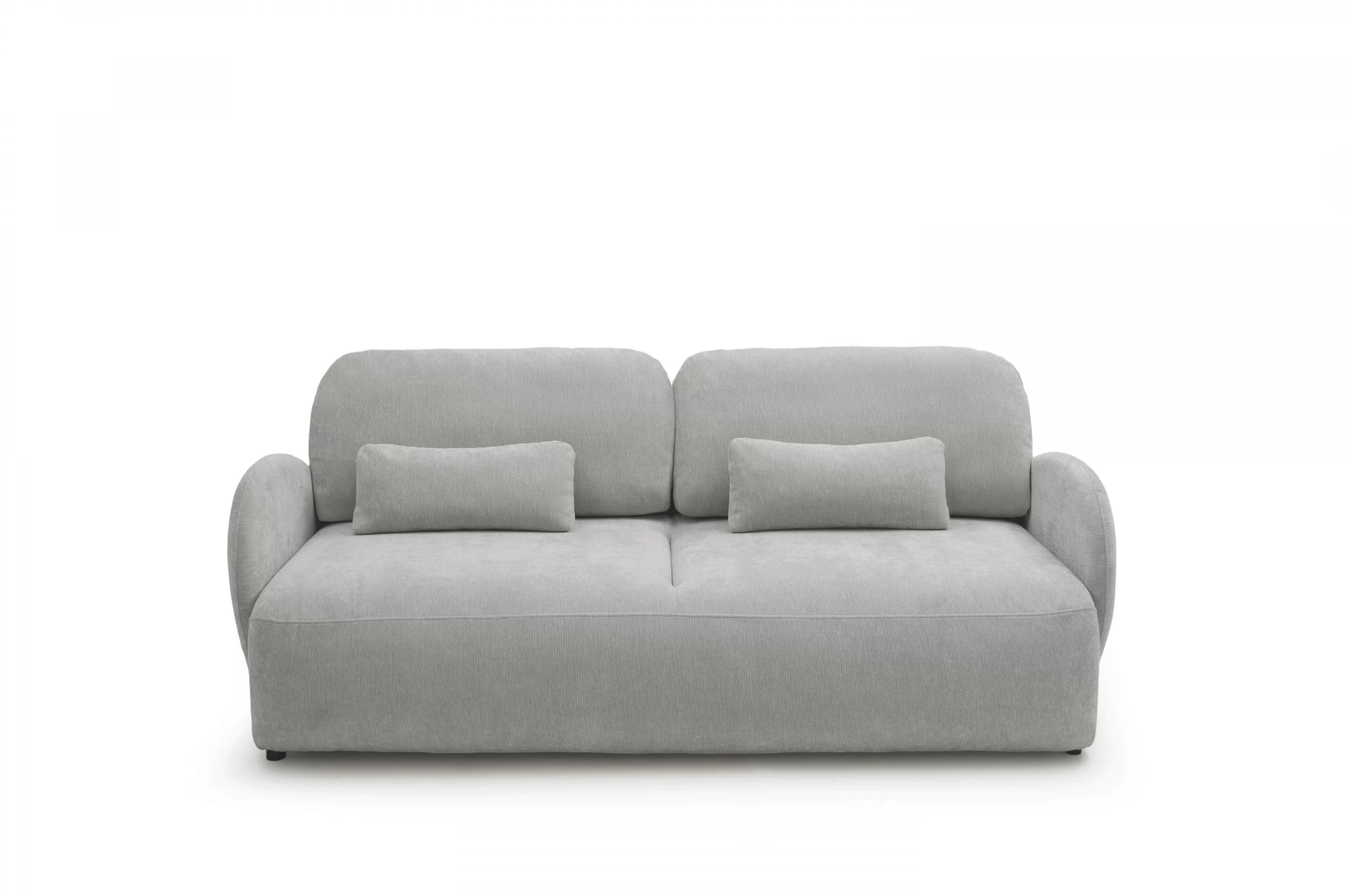 Pohovka s funkciou spania Dinel - sivý šenil Vibe 86 Pohovka s funkciou spánku Dinel - šedý šenil Vibe 86