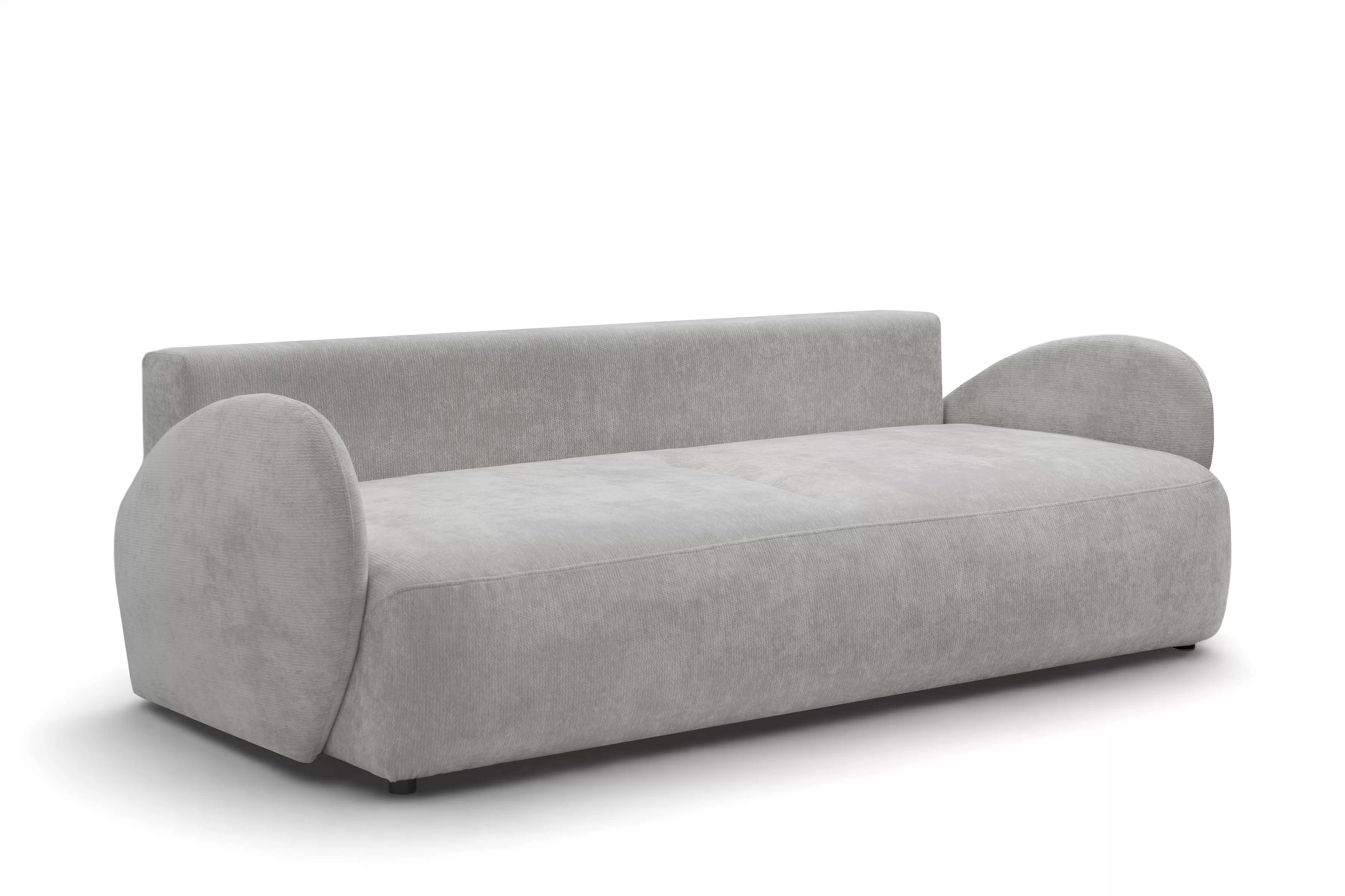 Pohovka s funkciou spania Dinel - sivý šenil Vibe 86 Pohovka s funkciou spánku Dinel - šedý šenil Vibe 86