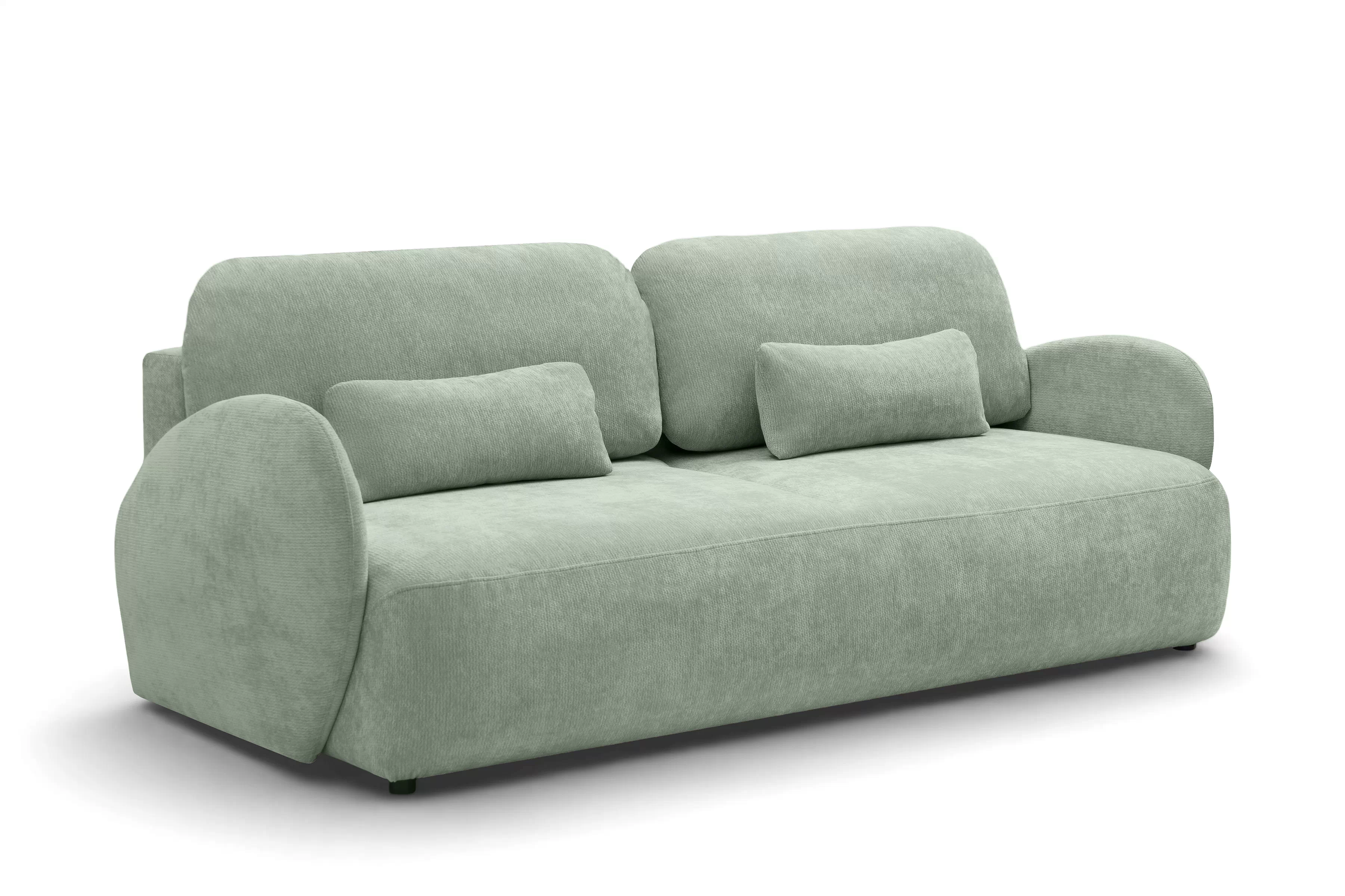 Rozkladacia pohovka Dinel - zelený szenil Vibe 34 Pohovka s funkciou spánku Dinel - Zelený šenil Vibe 34