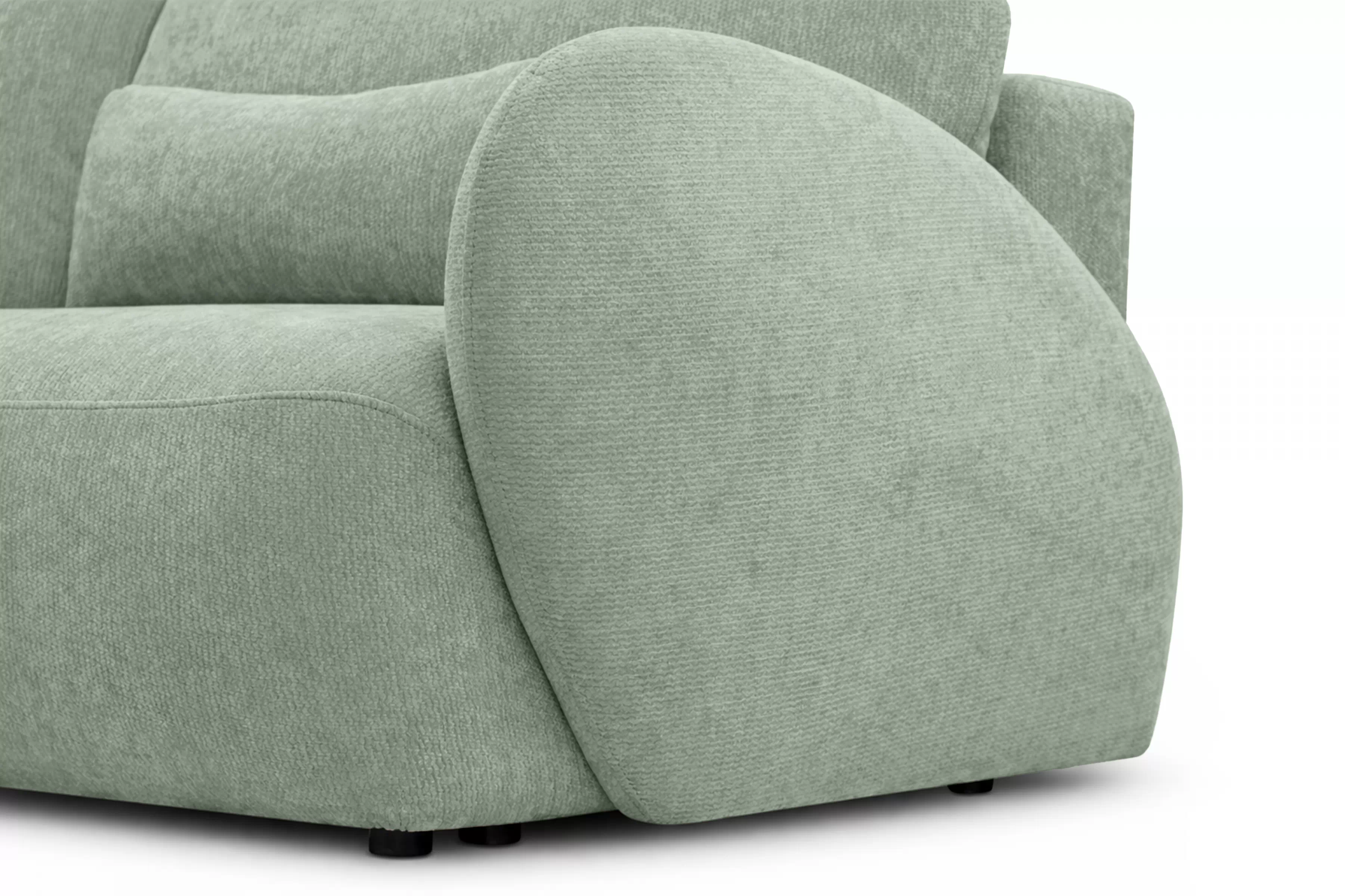 Rozkladacia pohovka Dinel - zelený szenil Vibe 34 Pohovka s funkciou spánku Dinel - Zelený šenil Vibe 34