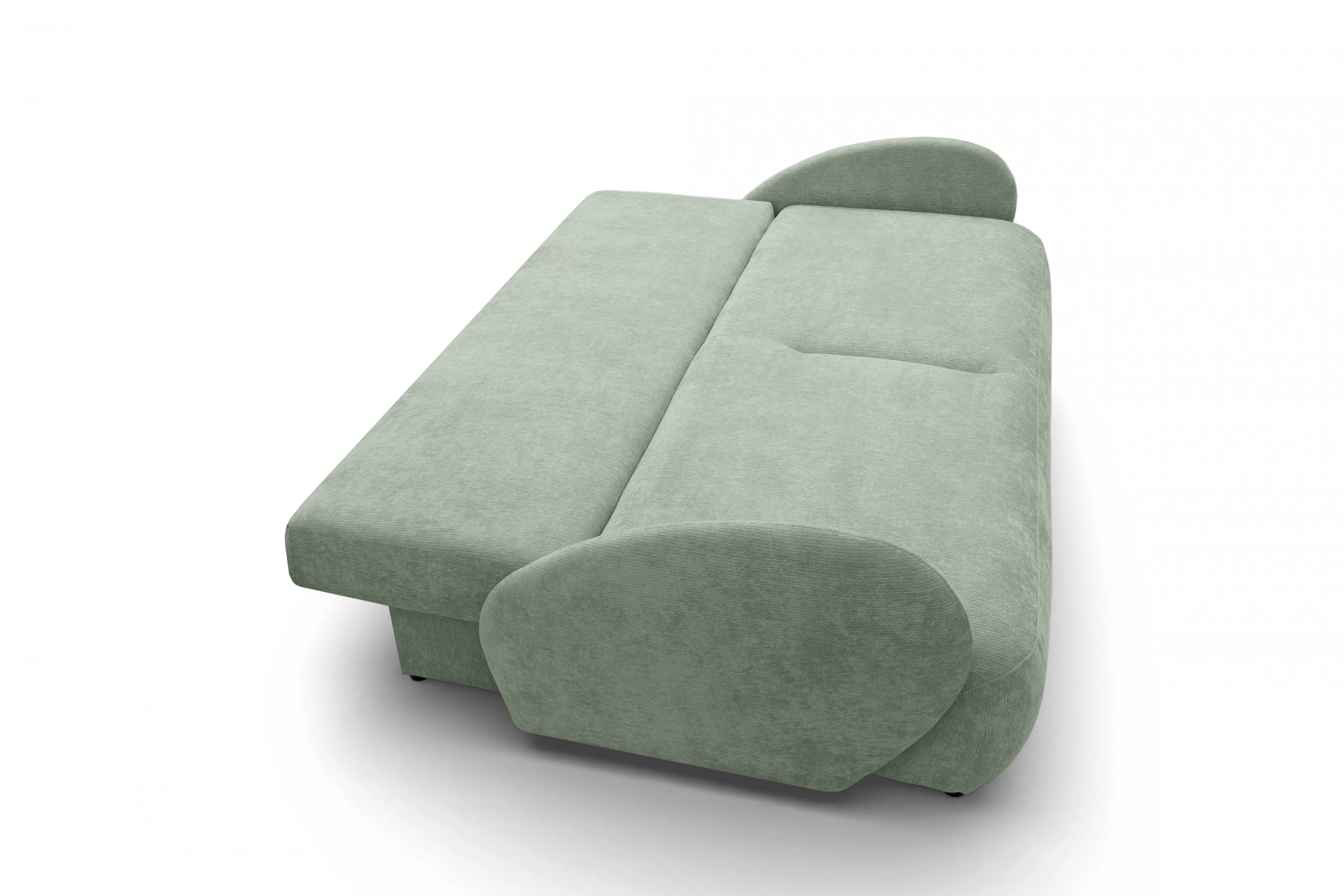 Rozkladacia pohovka Dinel - zelený szenil Vibe 34 Pohovka s funkciou spánku Dinel - Zelený šenil Vibe 34