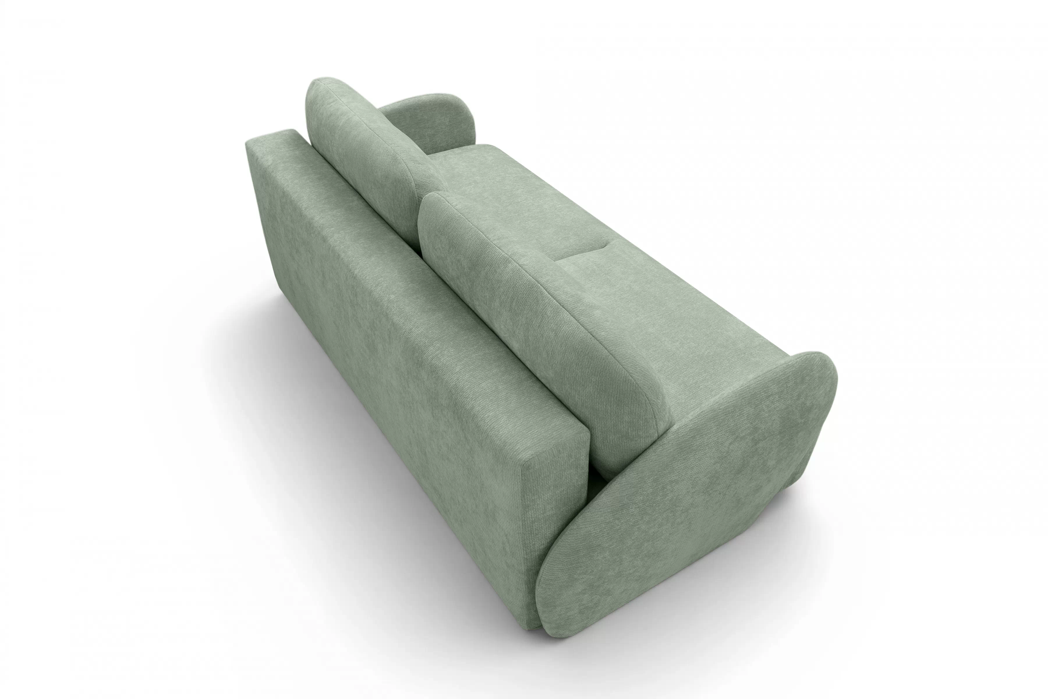 Rozkladacia pohovka Dinel - zelený szenil Vibe 34 Pohovka s funkciou spánku Dinel - Zelený šenil Vibe 34