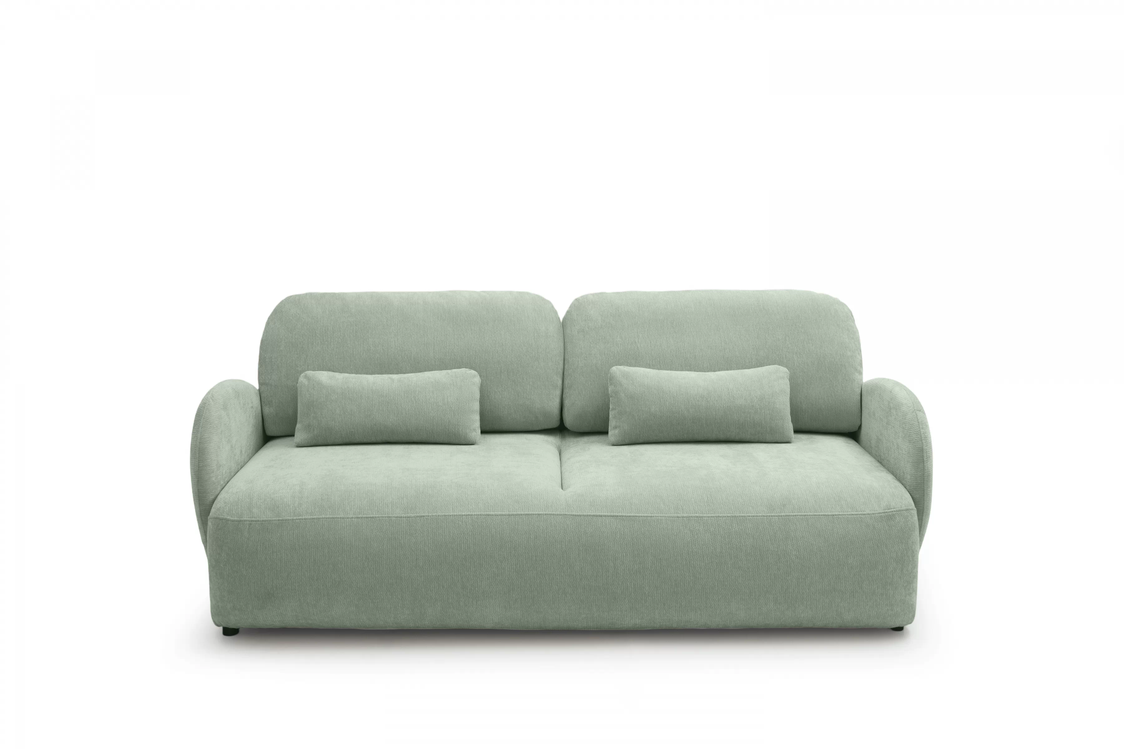 Rozkladacia pohovka Dinel - zelený szenil Vibe 34 Pohovka s funkciou spánku Dinel - Zelený šenil Vibe 34