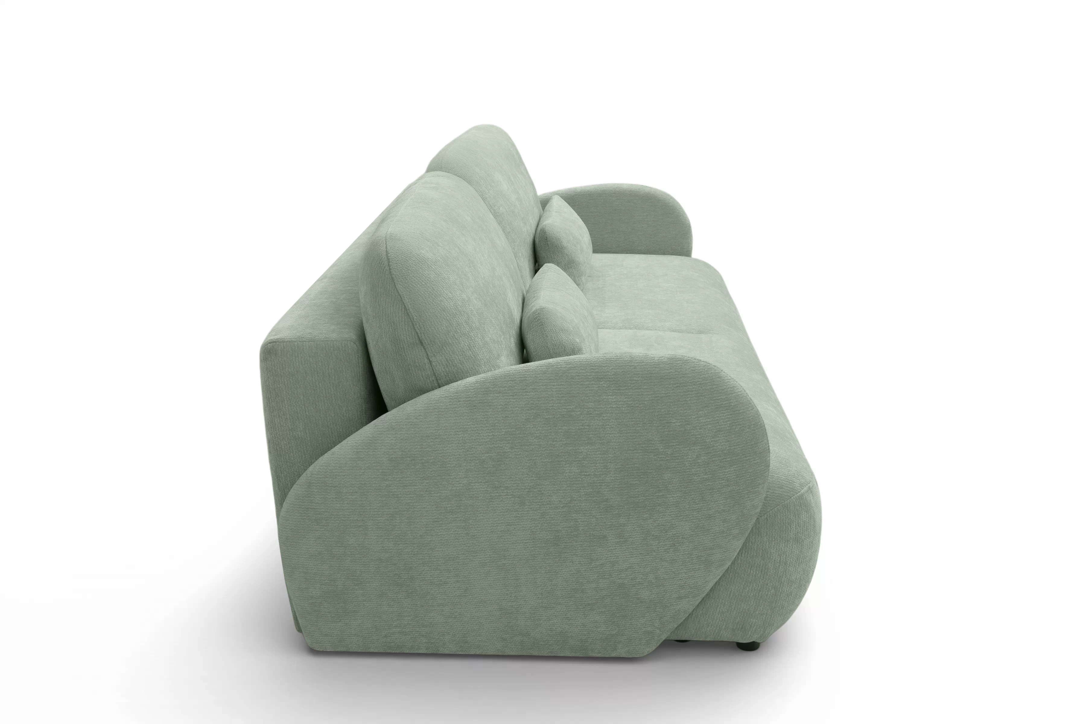 Rozkladacia pohovka Dinel - zelený szenil Vibe 34 Pohovka s funkciou spánku Dinel - Zelený šenil Vibe 34