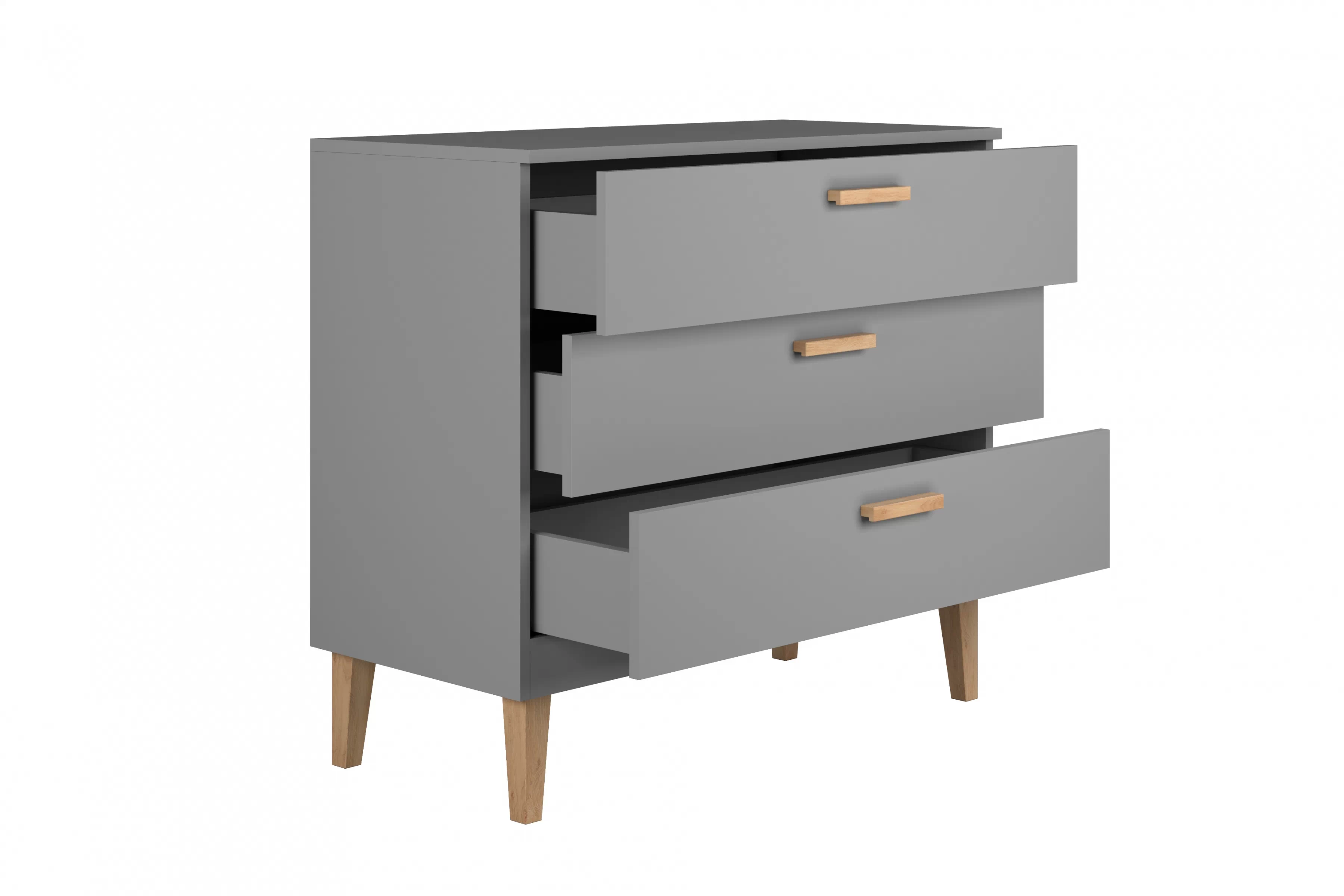 Dětská komoda Balio 100 cm - šedá Komoda dziecieca Balio 100 cm - šedá