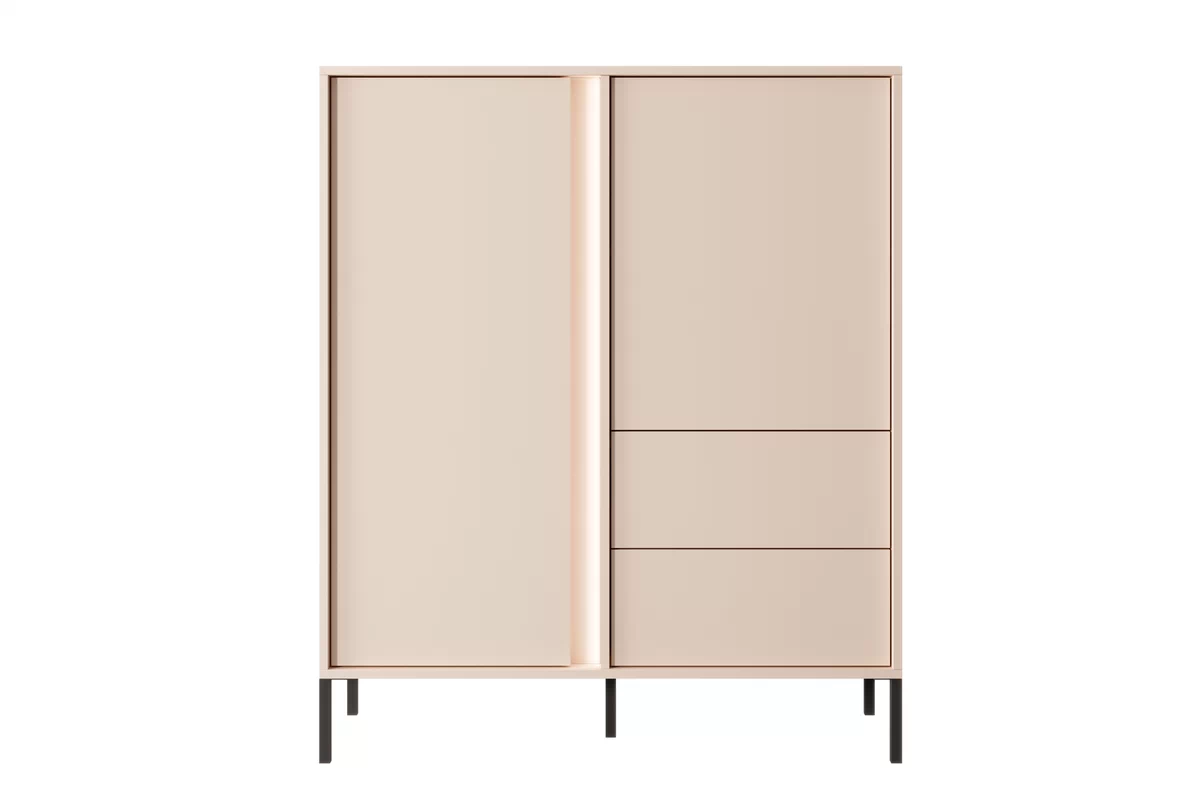 Vysoká komoda Nifan 103 cm - béžová Komoda Nifan vysoká 103 cm - Béžová