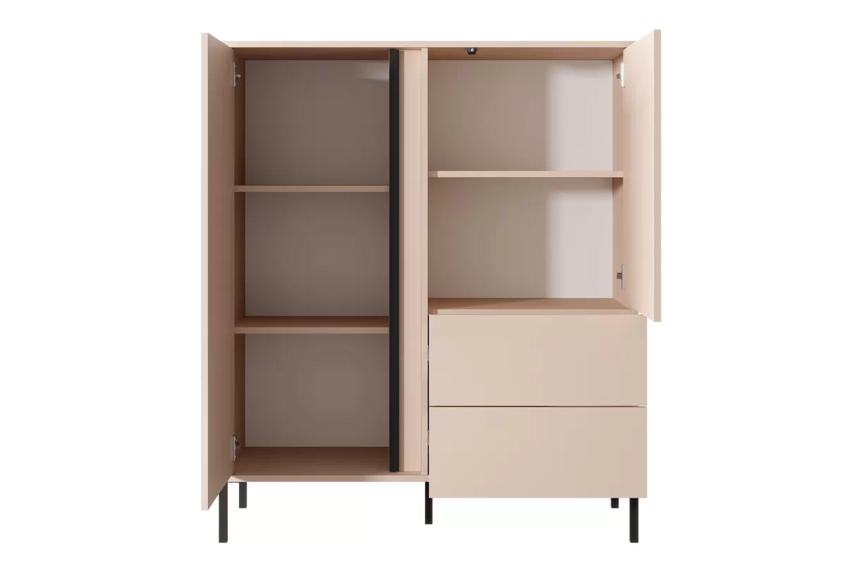 Vysoká komoda Nifan 103 cm - béžová Komoda Nifan vysoká 103 cm - Béžová