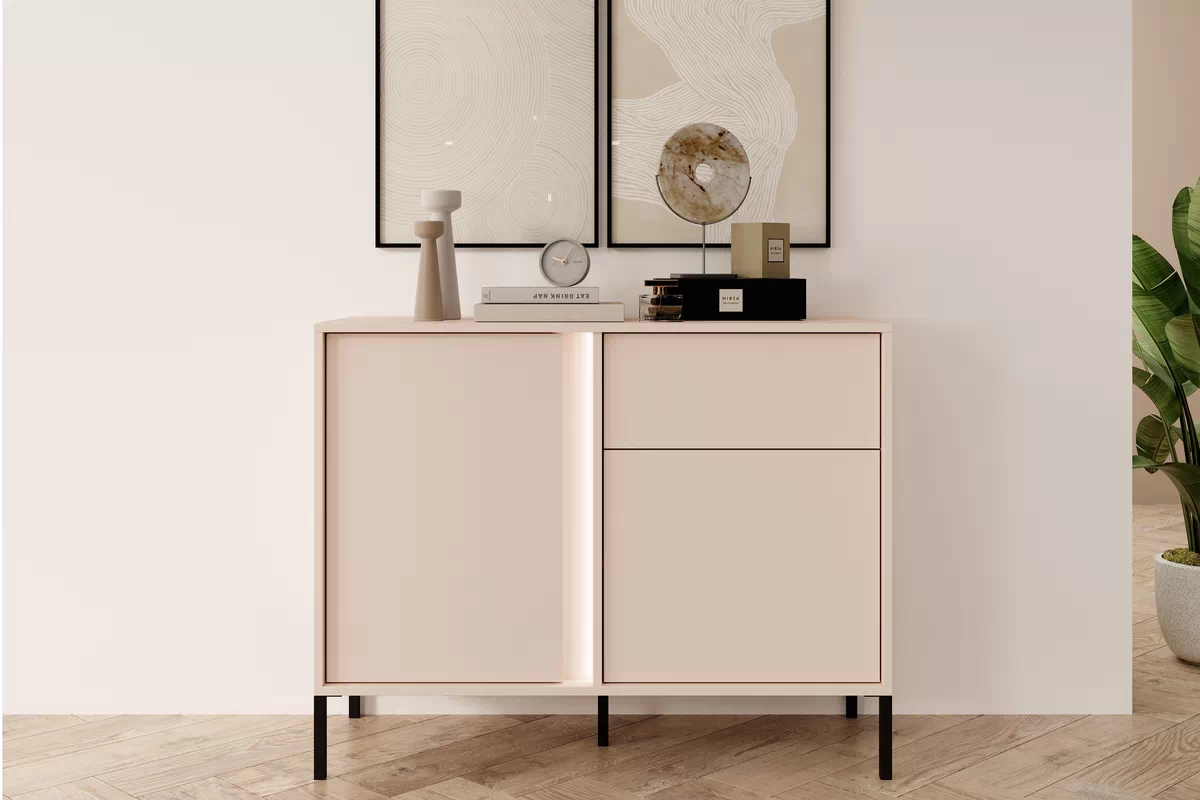 Komoda Nifan 103 cm - Béžová Komoda Nifan z szuflada 103 cm - Béžová