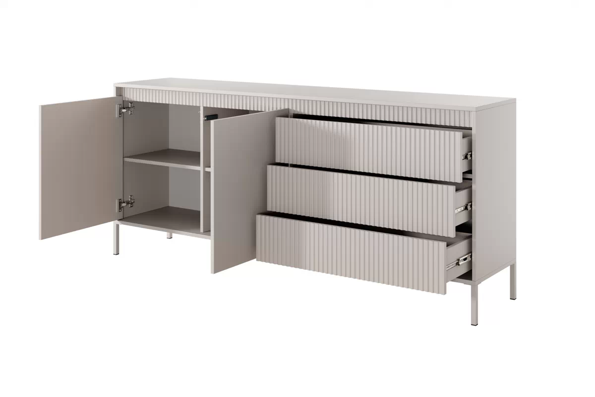 Komoda Sanos 187 cm - béžová Komoda Sanos s zásuvkami 187 cm - Béžová