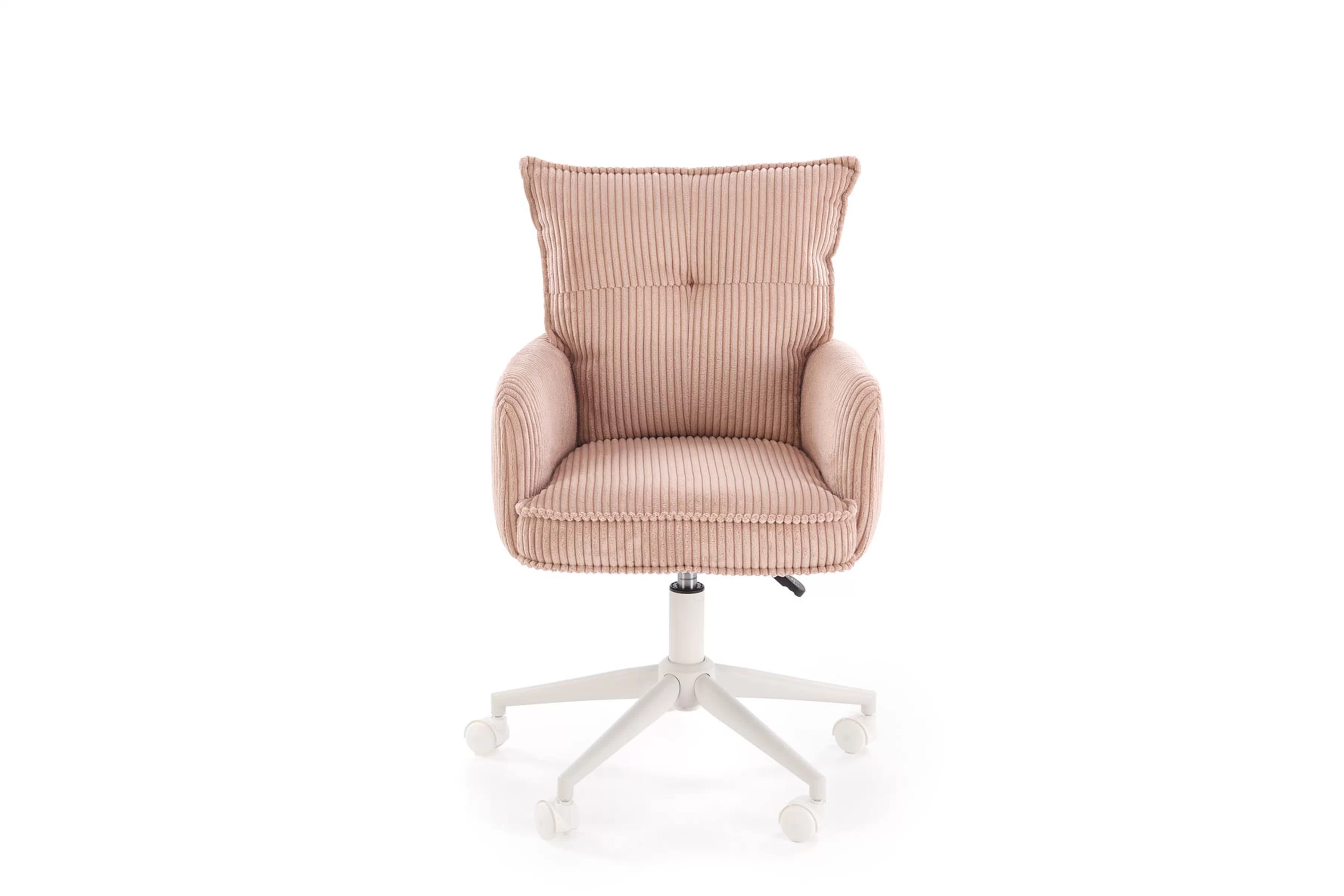 Detská kancelárska stolička Tilo čalúnená - ružová Stolička dzieciece biurowe Tilo čalúnená - rozowe