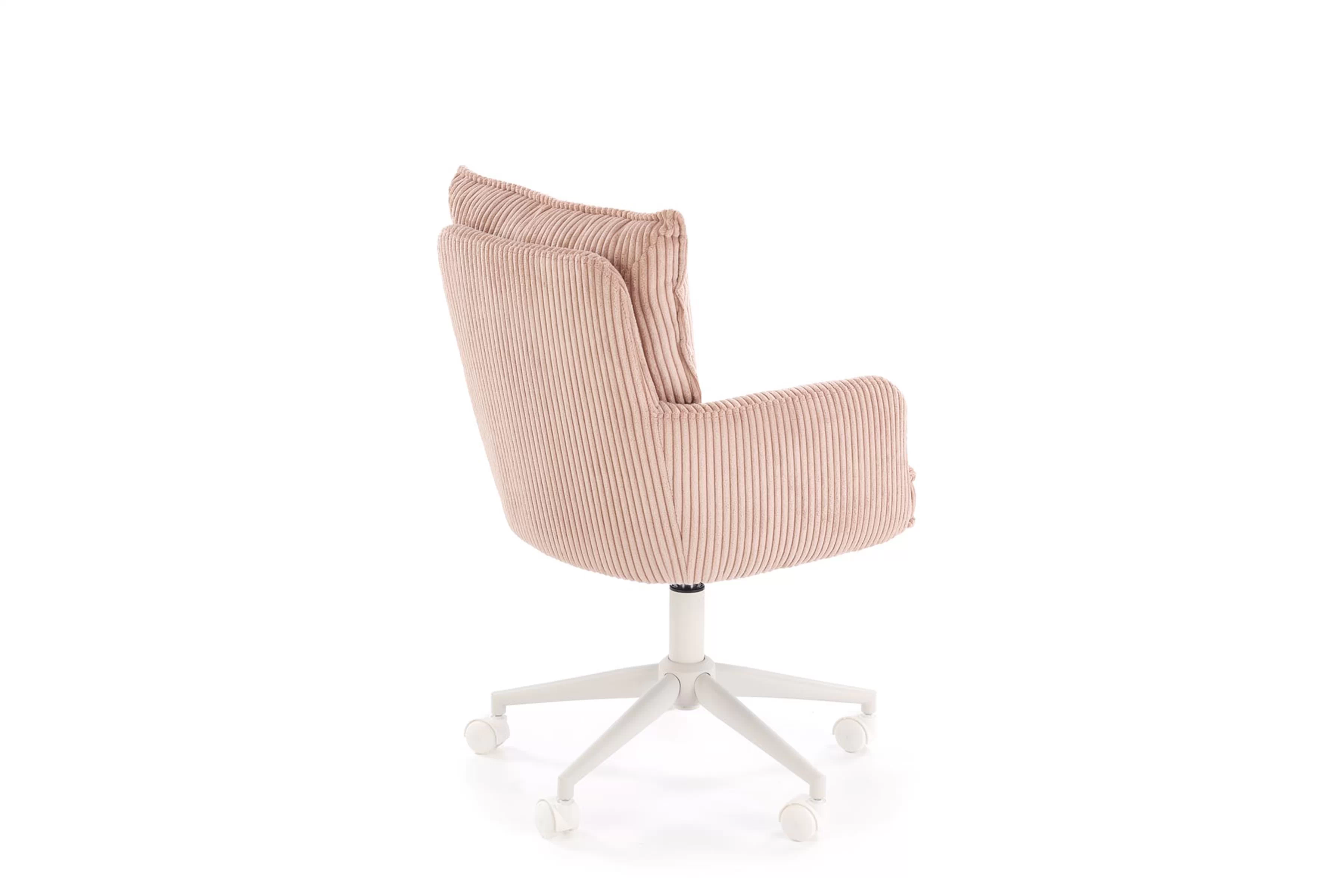 Detská kancelárska stolička Tilo čalúnená - ružová Stolička dzieciece biurowe Tilo čalúnená - rozowe