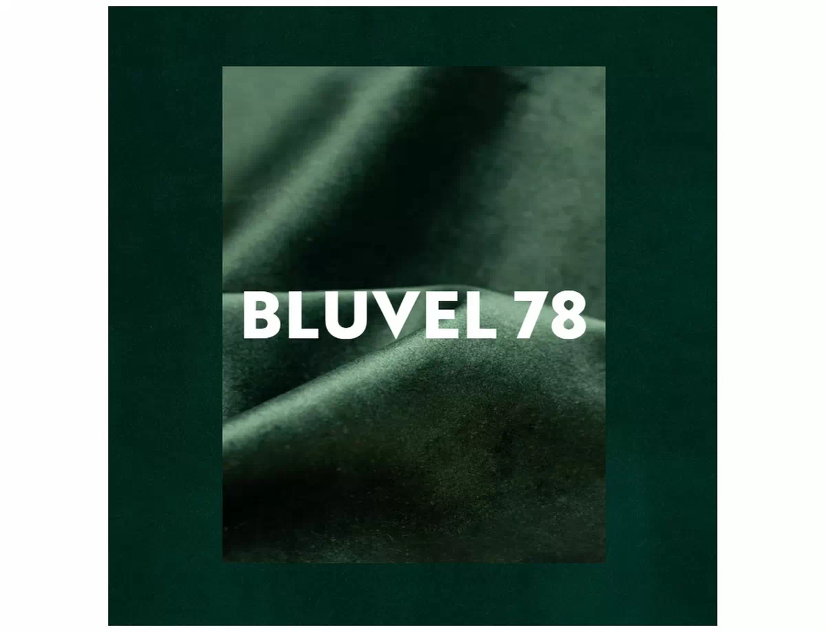 Čalouněná židle Mila Velvet - černá konstrukce / zelený Bluvel 78 krzesLo mila velvet černá stelaZ/zelená bluvel 78