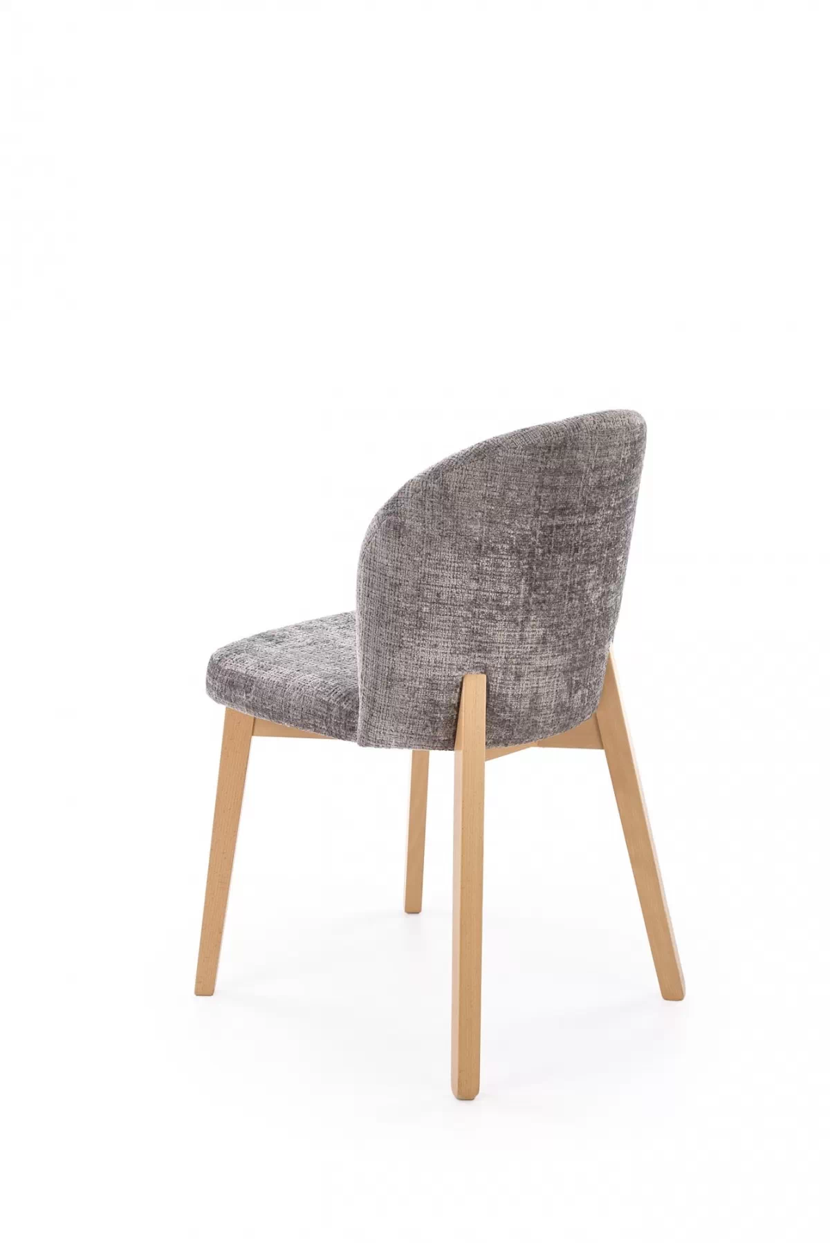 Stolička čalúnená Isario - sivá látka Cremona 96 / dub prírodný Stolička čalúnená Isario - Popolový Cremona 96 / Dub prírodné