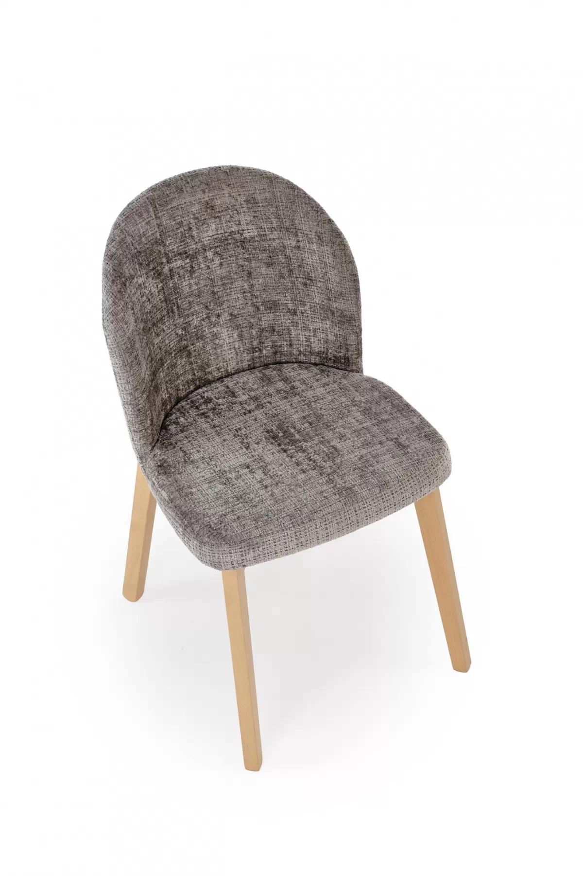 Stolička čalúnená Isario - sivá látka Cremona 96 / dub prírodný Stolička čalúnená Isario - Popolový Cremona 96 / Dub prírodné