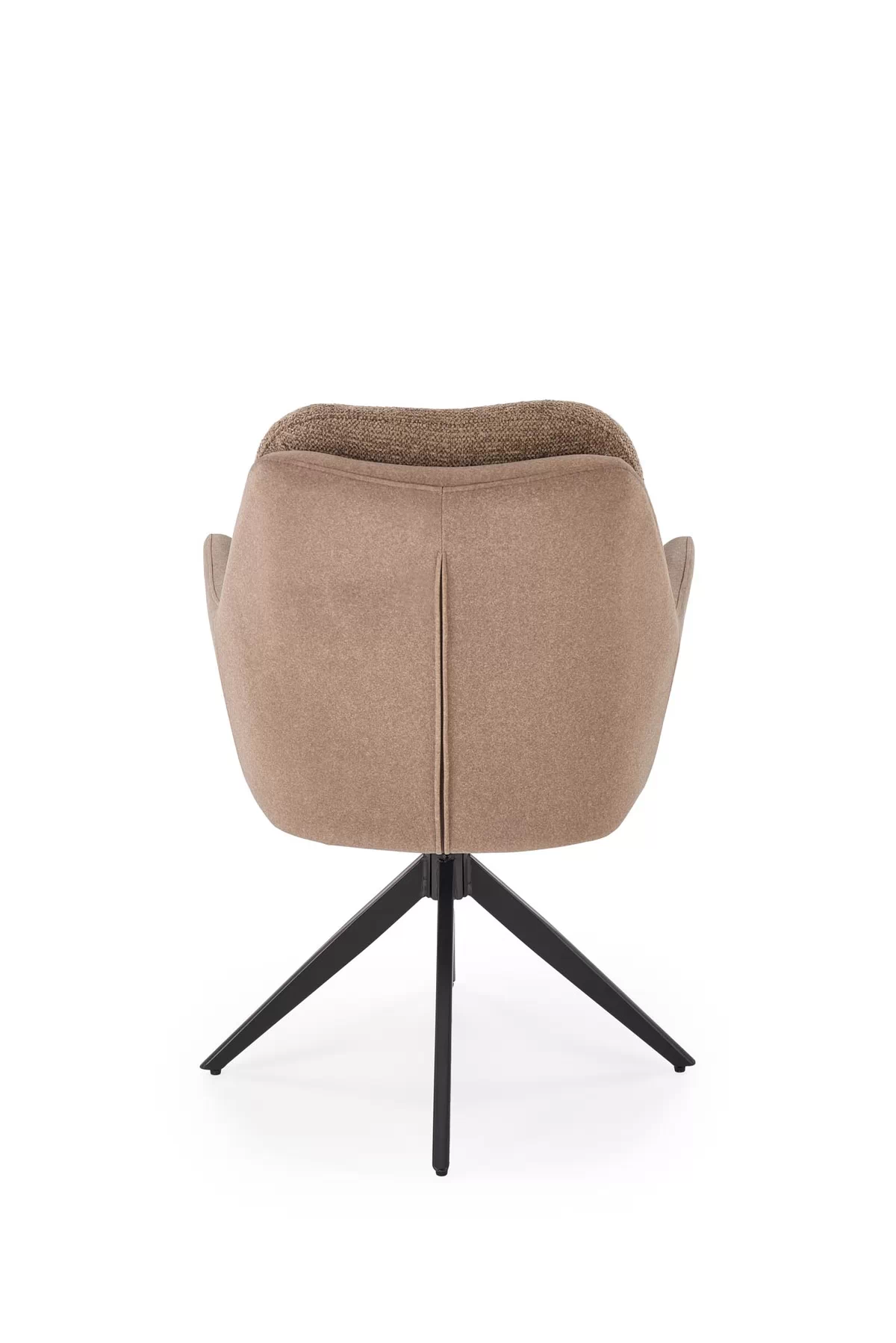 K591 židle hnědá (1p=2szt) židle čalouněné orbia obrotowe - brazowe / černé nožičky