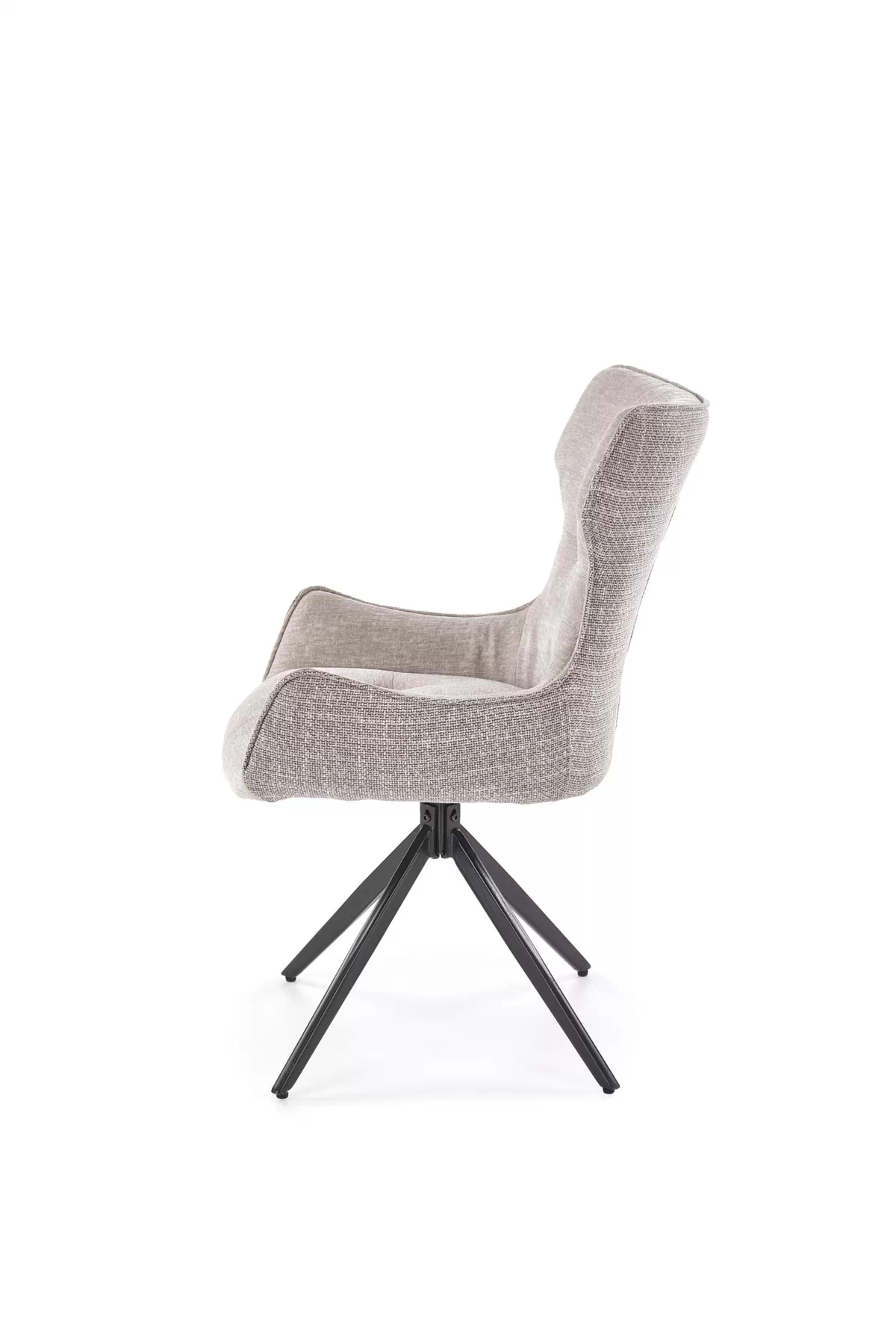 Otočená čalúnená stolička Rippla - popolavá Stolička čalúnená rippla otočna - popielate