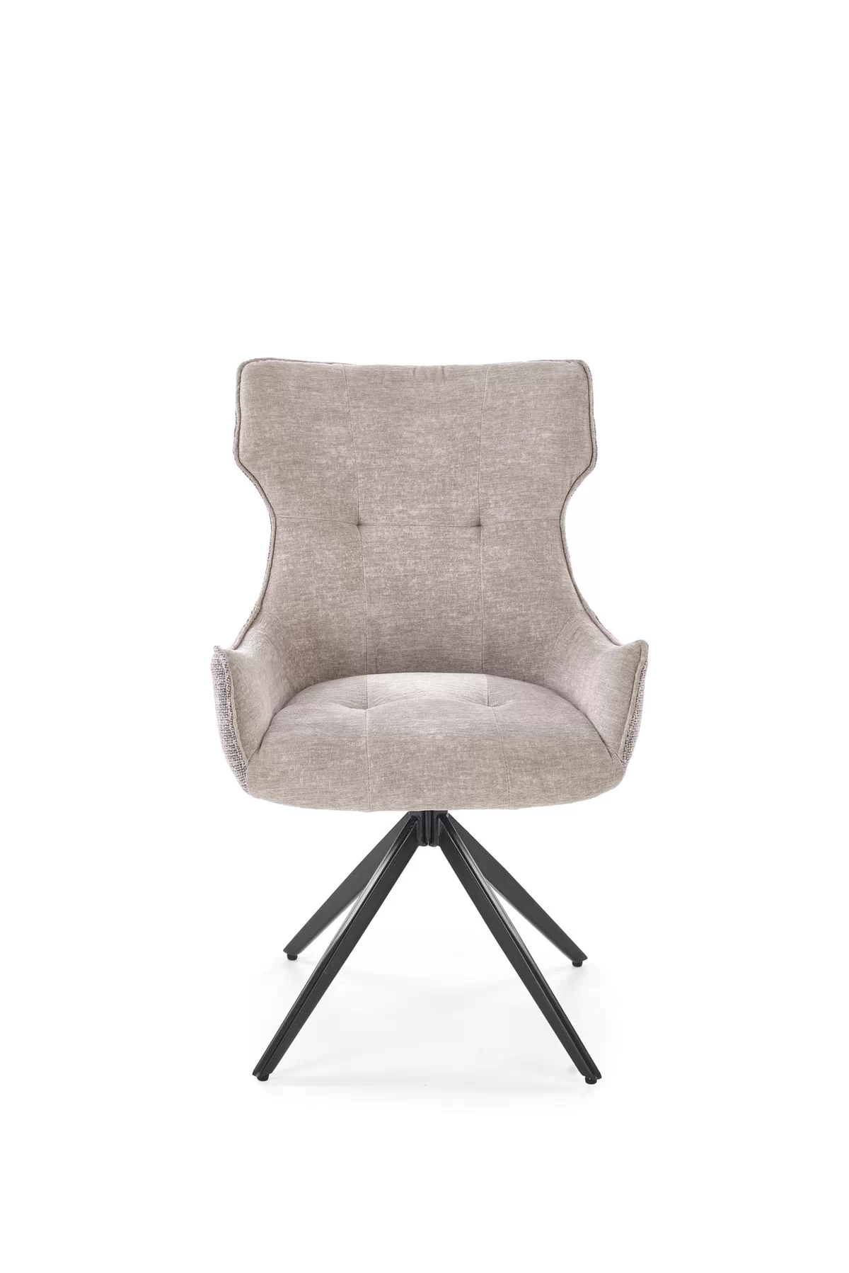 Otočená čalúnená stolička Rippla - popolavá Stolička čalúnená rippla otočna - popielate