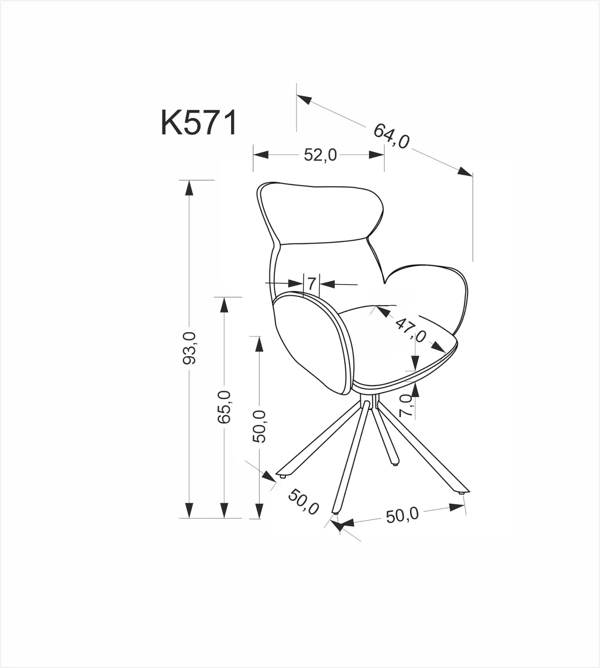 Čalouněná otočná židle Sofel - skořicová / černé nohy židle čalouněné sofel obrotowe - cynamonowe / černé nožičky