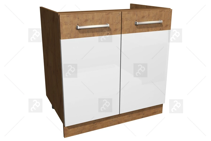 Kuchyně Vindigo - Komplet L 330x340 - Komplet nábytku kuchyňského Vindigo 80 ZL 2F BB - skříňka dolní pod dřez