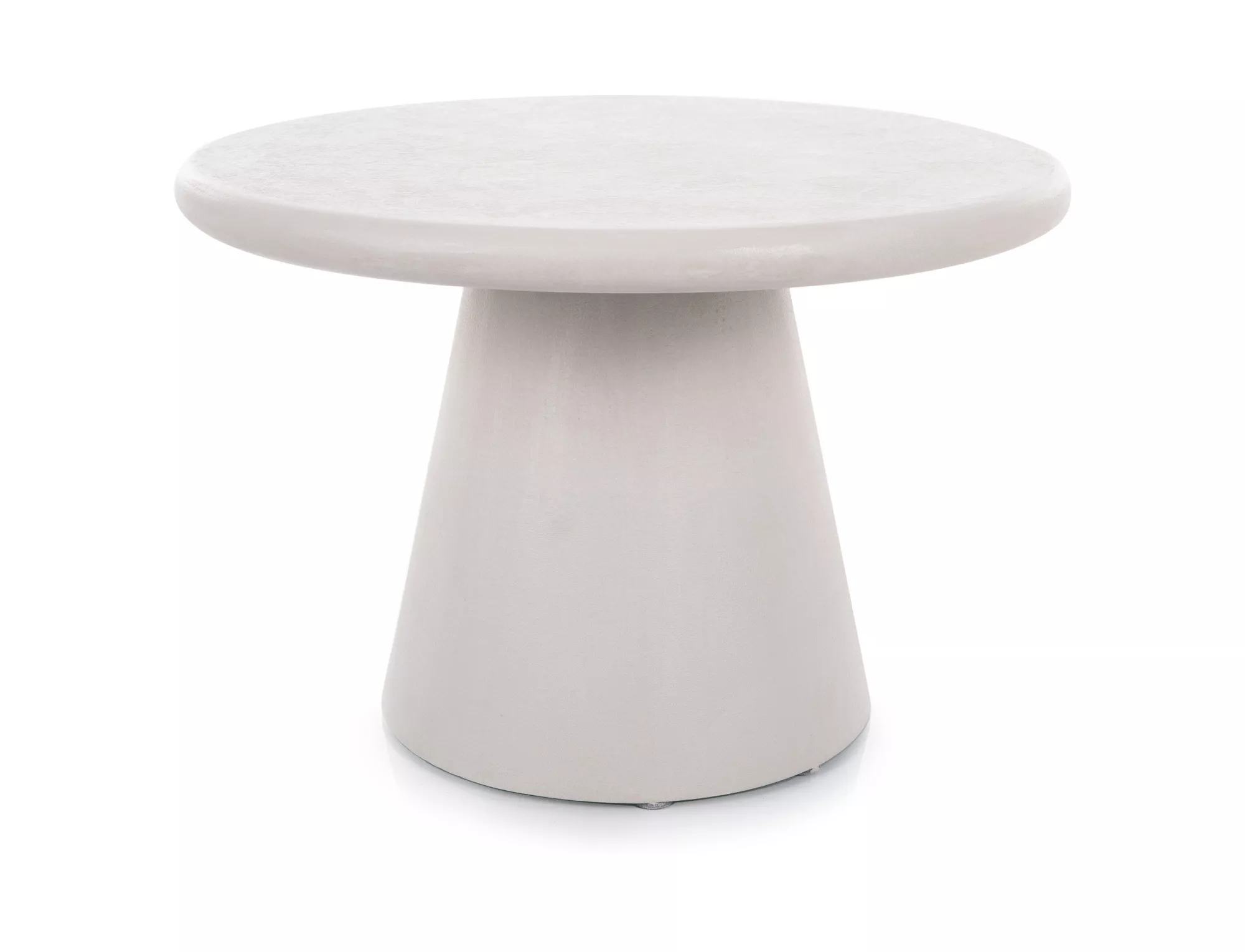 Konferenční stolek Aurora kulatý 60 cm - světle šedý