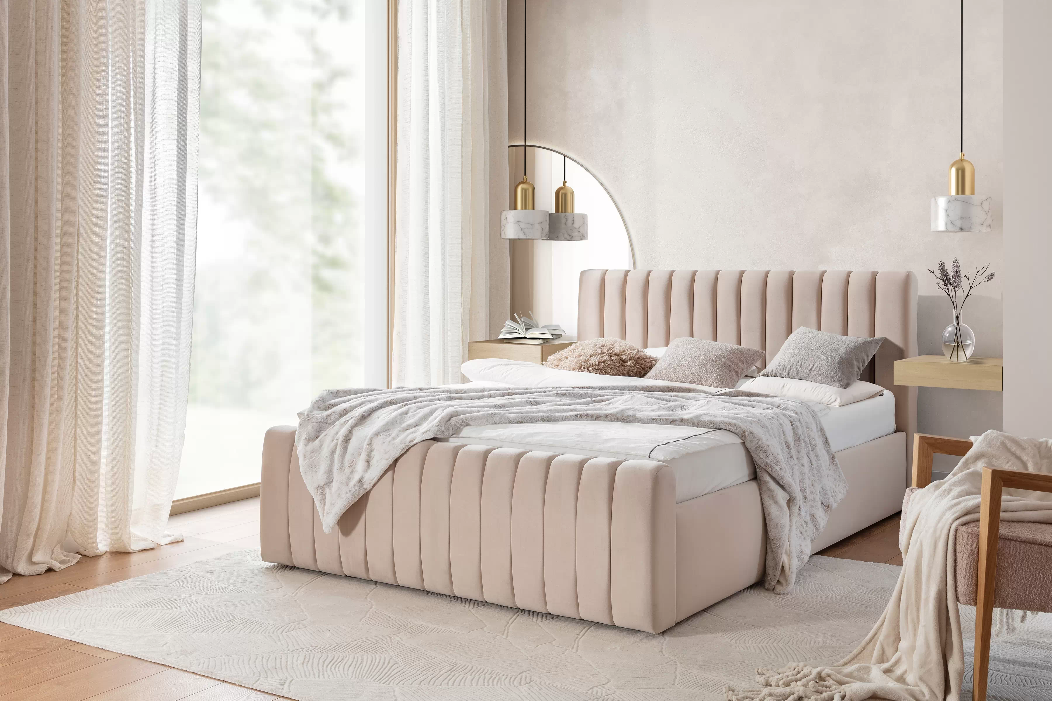 Manželská posteľ Nicole 140x200 cm s úložným priestorom Posteľ Nicole S vnútorným úložným priestorom/ 140x200