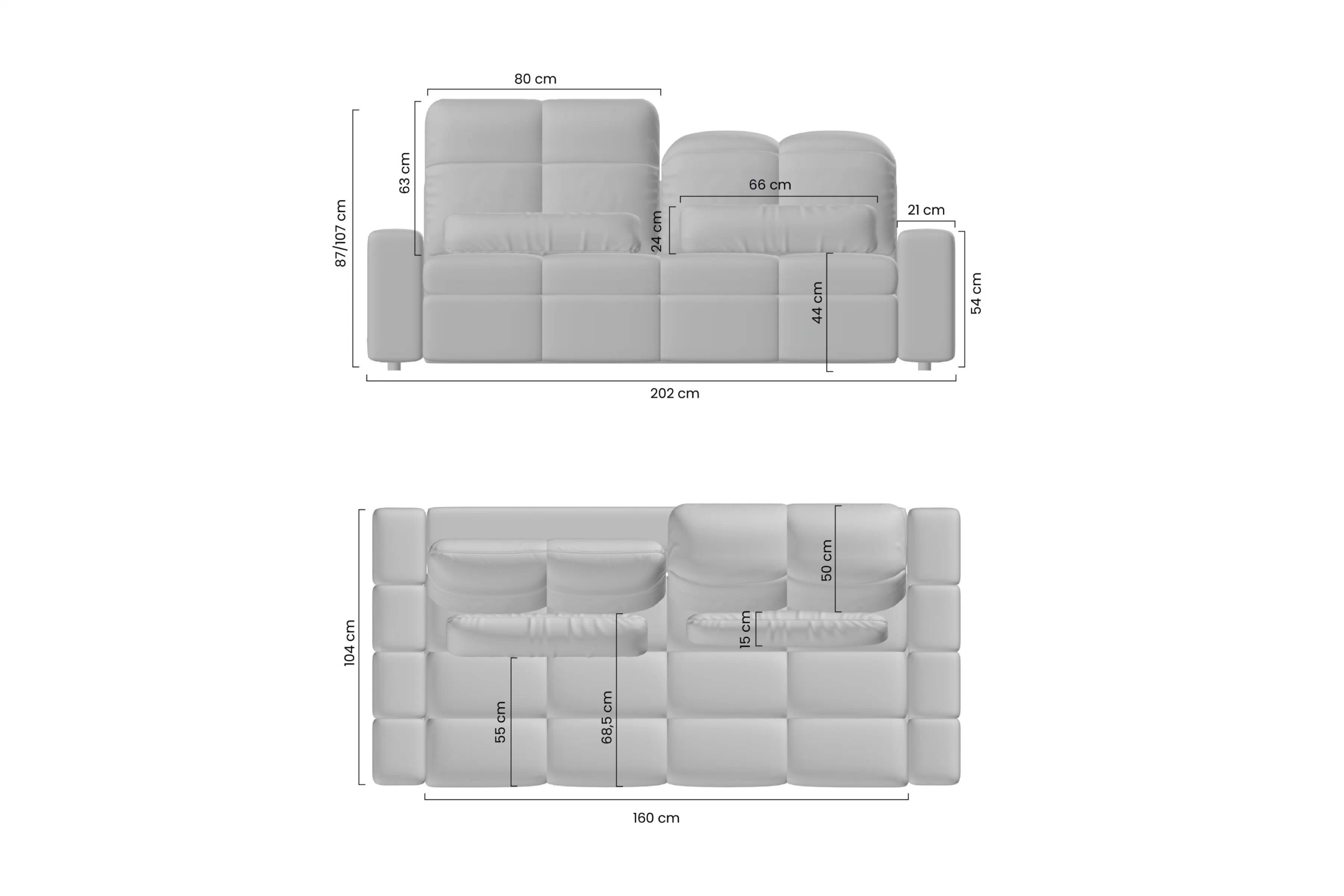 MAGNELIO PRESTIGE Pohovka III bok B / BL-b+3SE+BP-B MAGNELIO PRESTIGE Pohovka III bok B / BL-B+3SE+BP-B