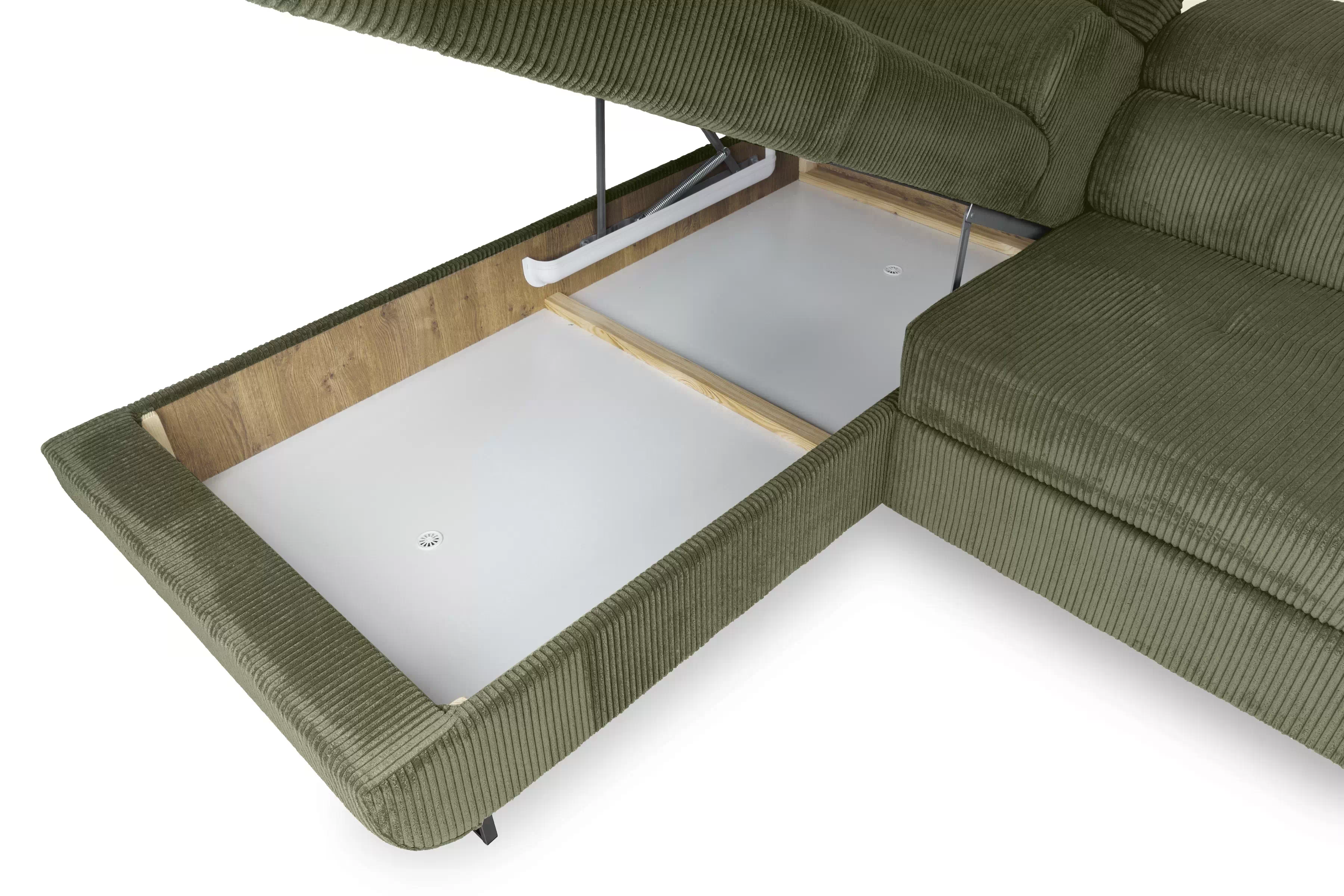 Rohová sedačka Annabelle L ľavostranná - zelený manšester Lincoln 37 / čierne nohy Rohová sedacia súprava do obývacej izby Annabelle L Ľavá strana - Zelený MENČESTER Lincoln 37 / nožičky čierny