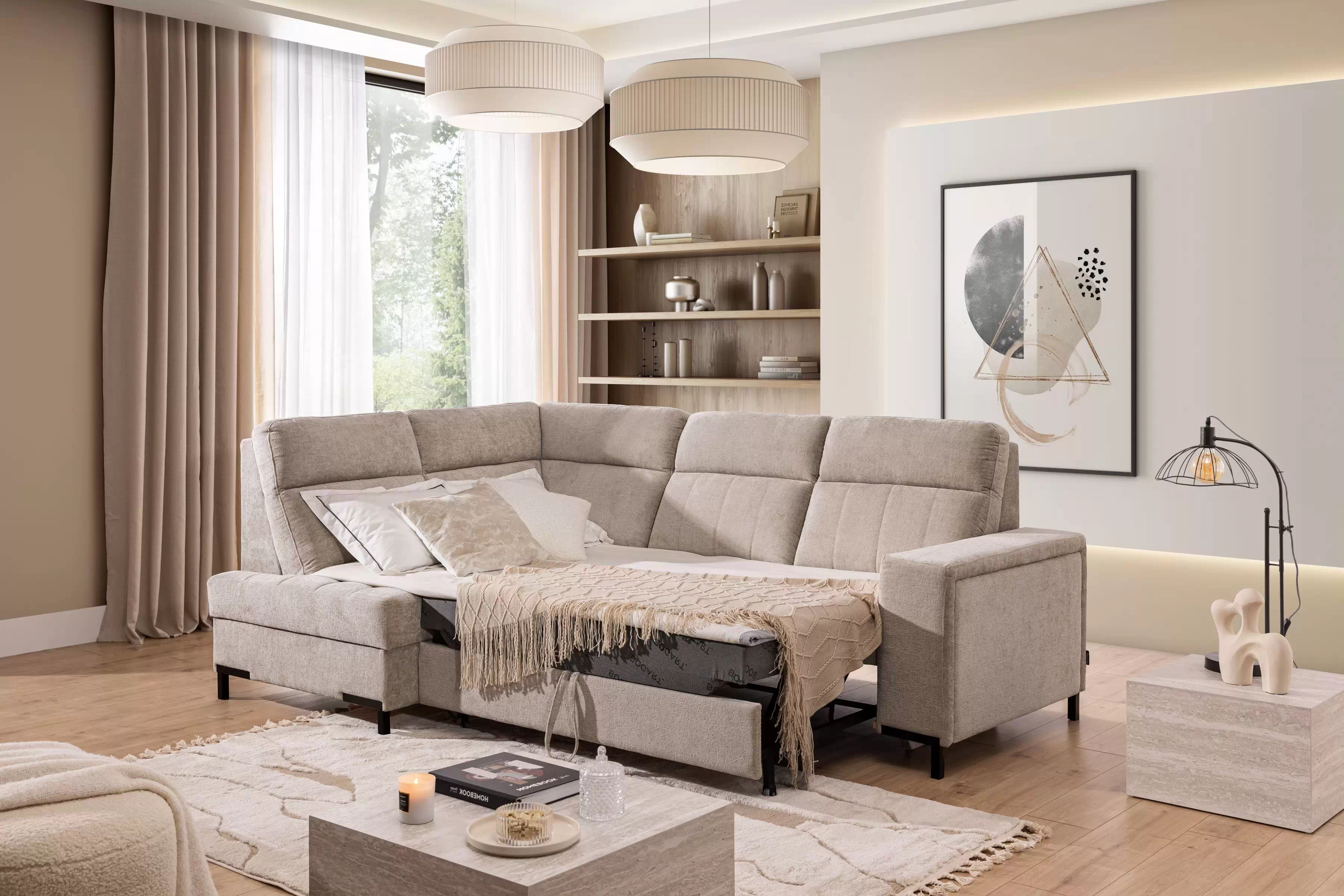 Rohová sedací souprava Gespano L levá - široký bok Rohová sedací souprava Gespano L levá z szerokim bokiem