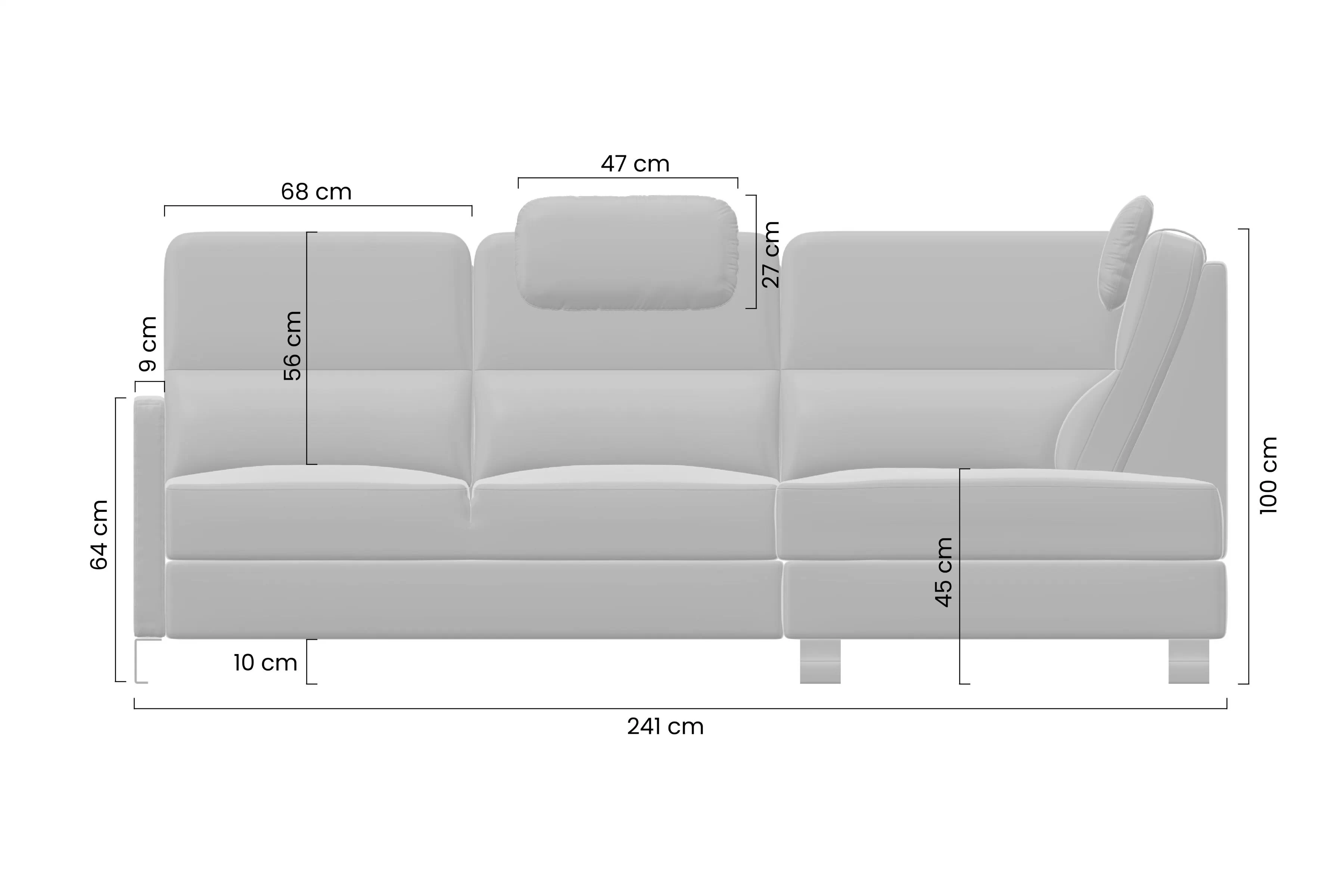 Rozkladacia rohová sedačka Gespano L ľavá - úzky bok - béžová žinylka Perfect Harmony 07 Rohová sedacia súprava Gespano L Ľavá strana z waskim bokiem - béžový šenil Perfect Harmony 07
