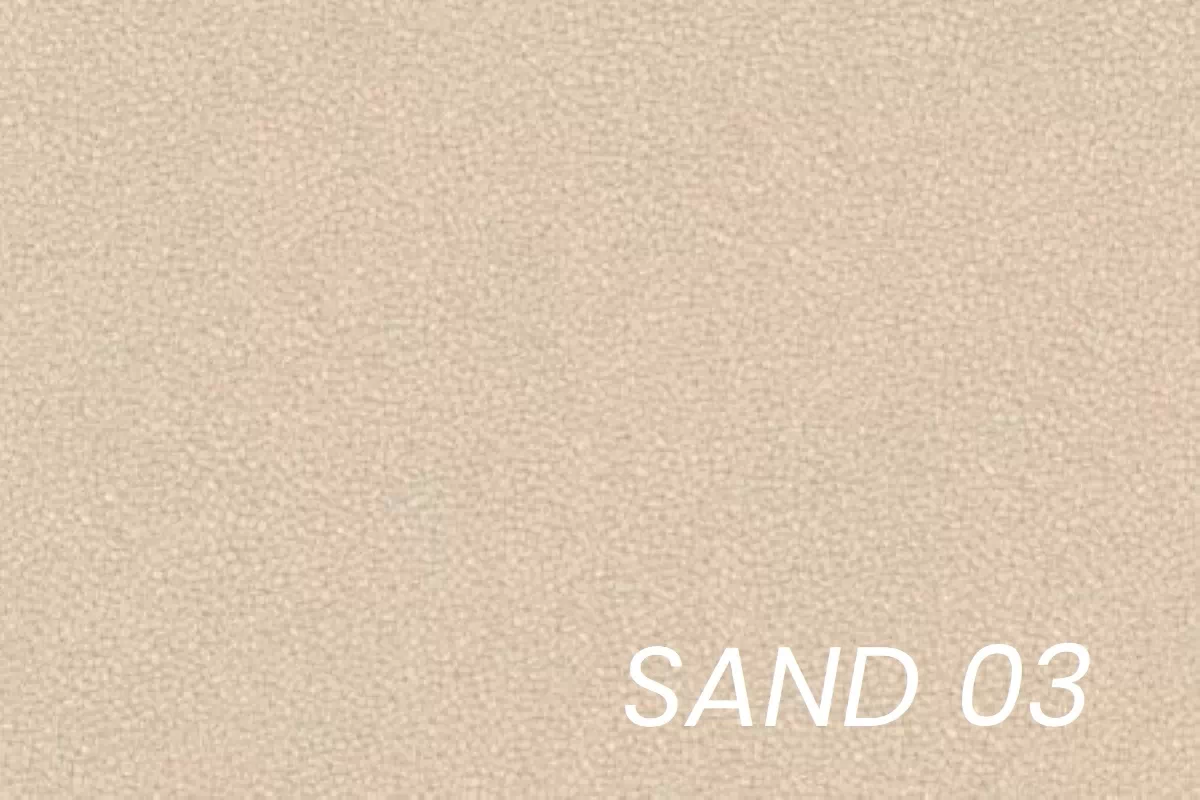 Rohová pohovka Gespano L pravostranná s úzkou područkou - krémová tkanina Sand 03 Rohová sedací souprava Gespano L pravá z waskim bokiem - Sand 03