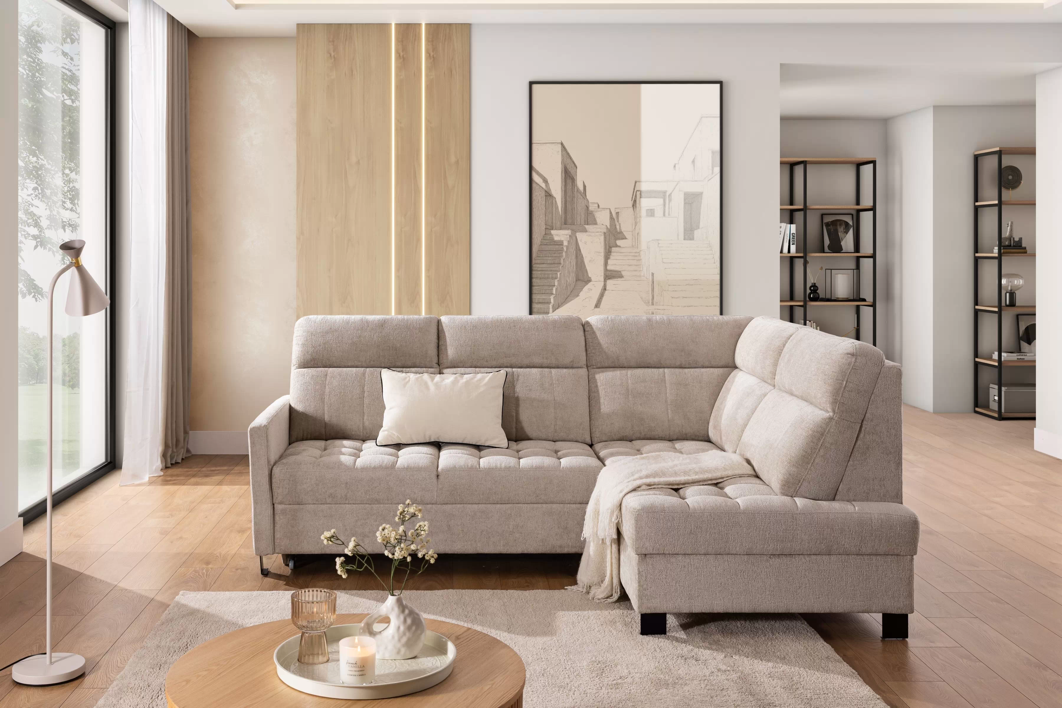 Rohová sedací souprava Gespano L pravá - úzký bok Rohová sedací souprava Gespano L pravá z waskim bokiem