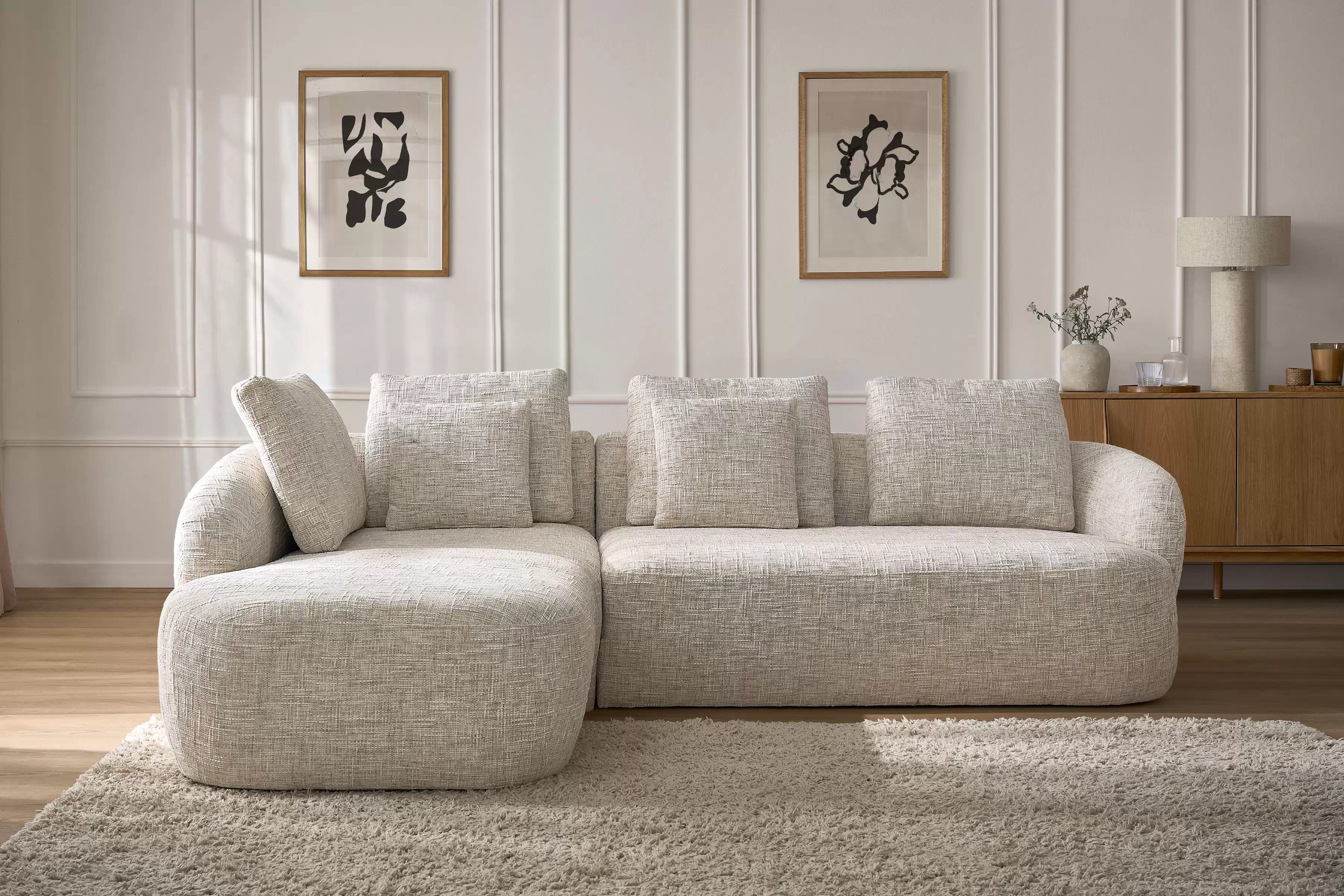 Rohová sedací souprava Finezal 2P+OTZL levá do obývacího pokoje Rohová sedací souprava levá pro obývacího pokoje Finezal OTZL+2P