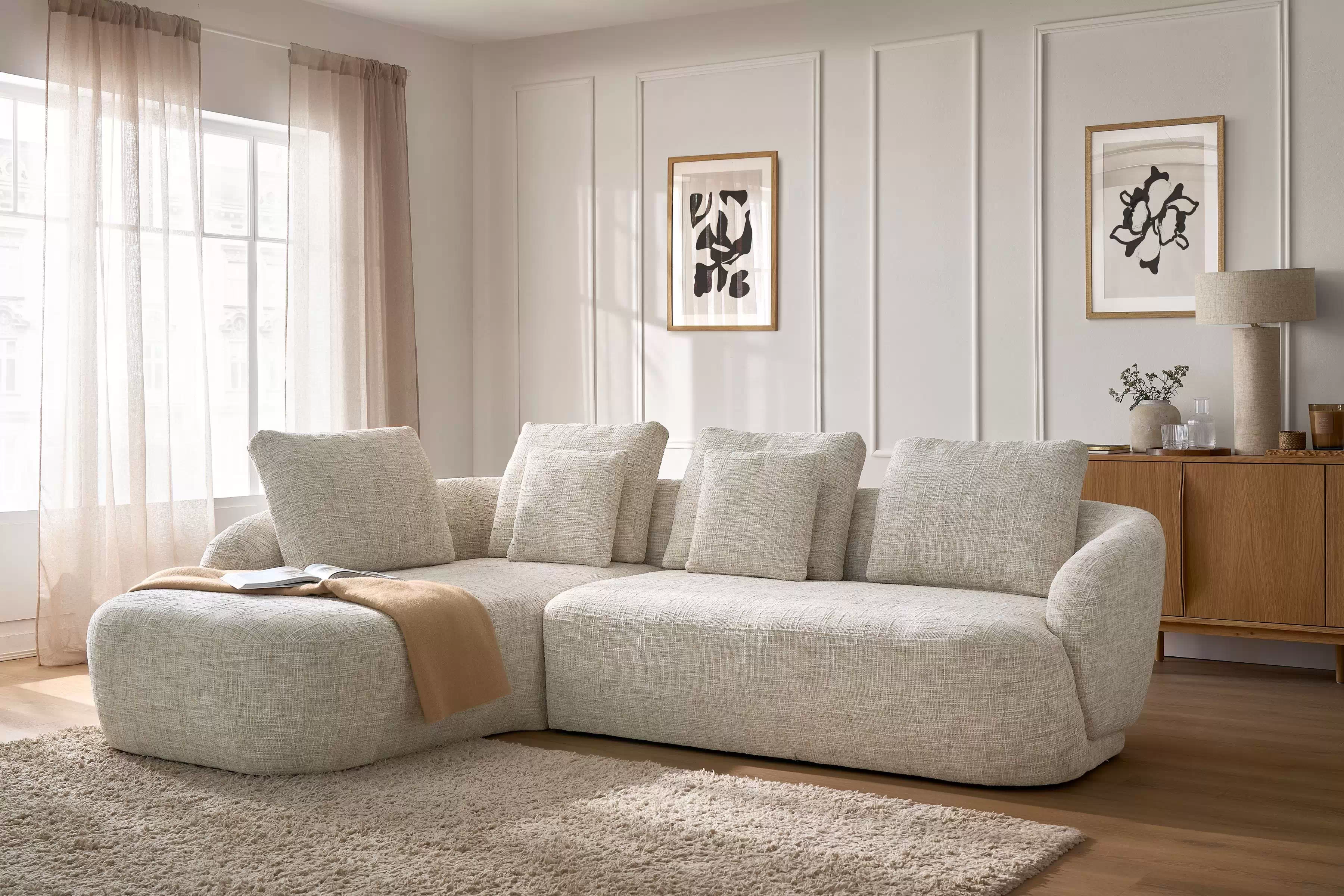 Rohová sedací souprava Finezal 2P+OTZL levá do obývacího pokoje Rohová sedací souprava levá pro obývacího pokoje Finezal OTZL+2P