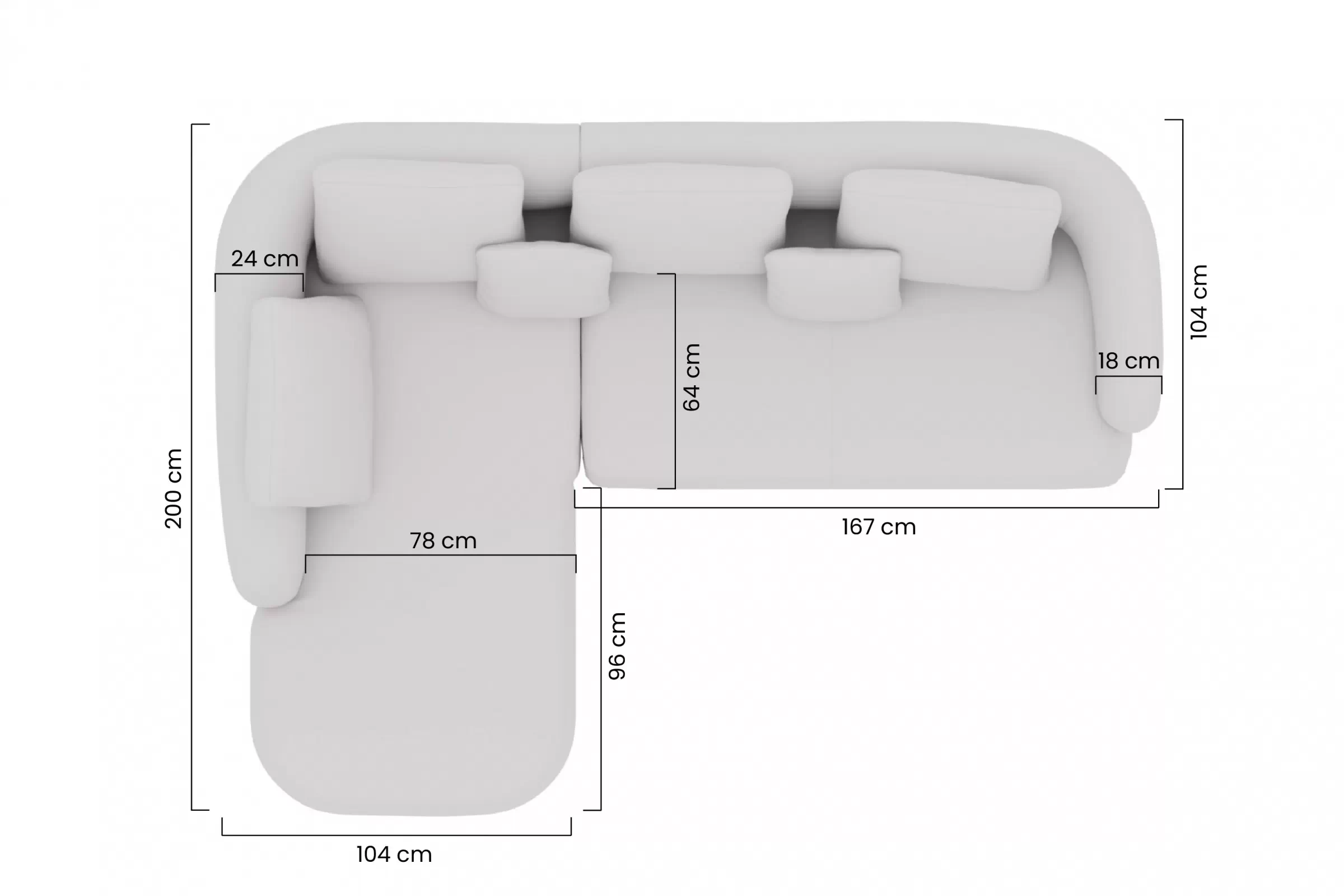 Rohová sedací souprava Finezal 2P+OTZL levá do obývacího pokoje Rohová sedací souprava levá do obývacího pokoje Finezal 2P+OTZL