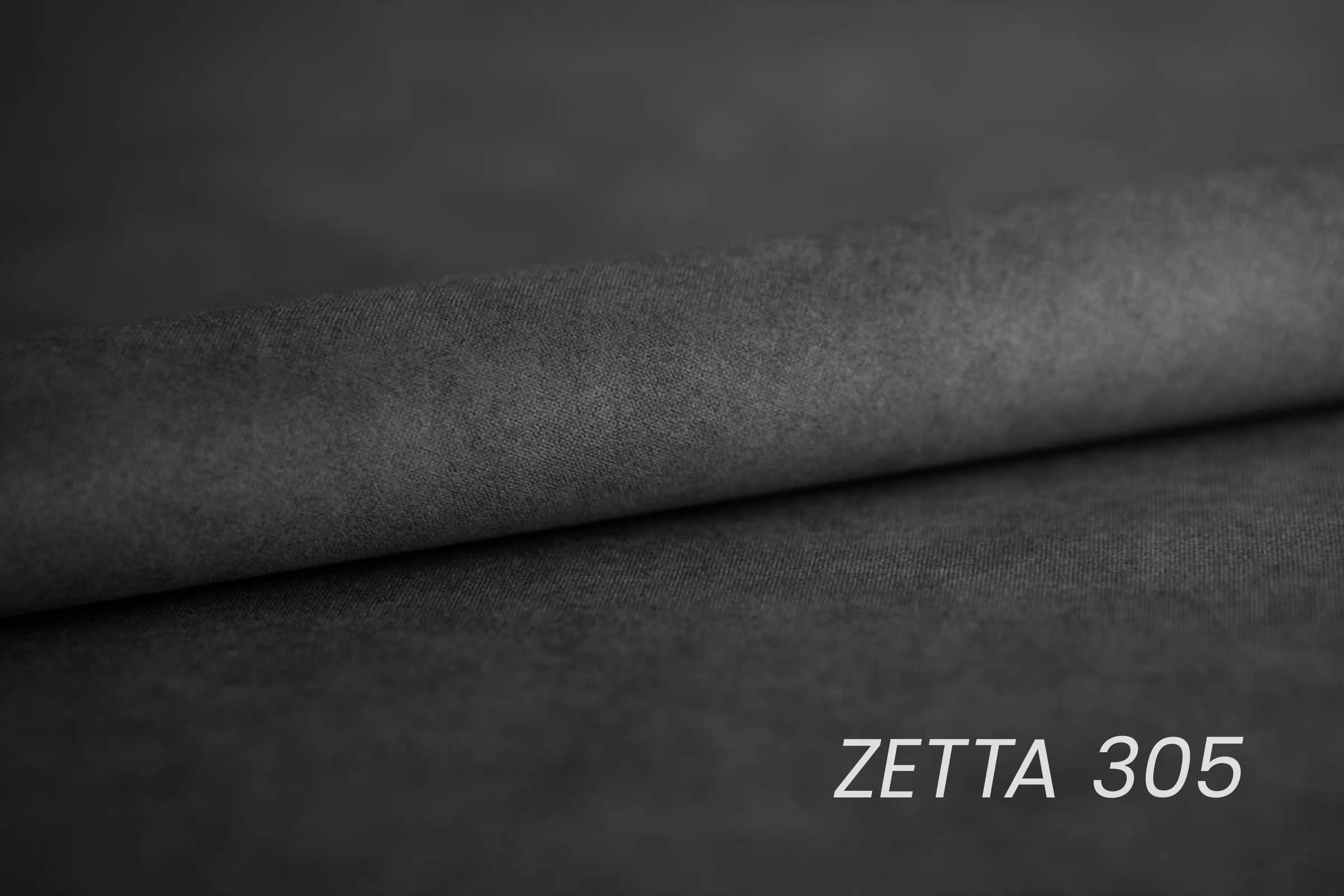 Rohová pohovka Loario L levostranná s úzkou područkou - grafitový snadno čistitelný samet Zetta 305 Rohová sedací souprava Loario L levá z waskim bokiem - grafitová samet latwoczyszczacy Zetta 305