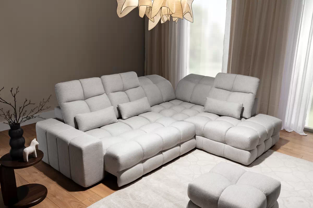 Rohová sedacia súprava Magnelio Prestige L s elektricky výsuvným sedákem Rohová sedacia súprava Magnelio Prestige L s elektricky výsuvným sedákem