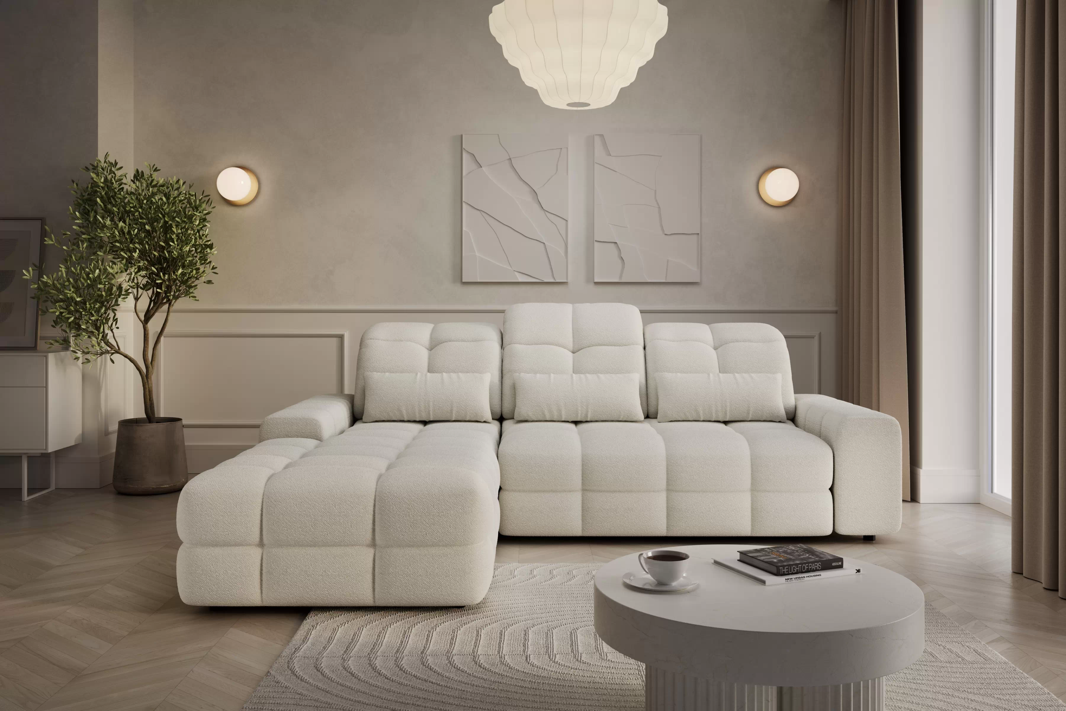 Rohová sedacia súprava Magnelio Prestige Mini s elektricky výsuvným sedákem Rohová sedacia súprava Magnelio Prestige Mini s elektricky výsuvným sedákem