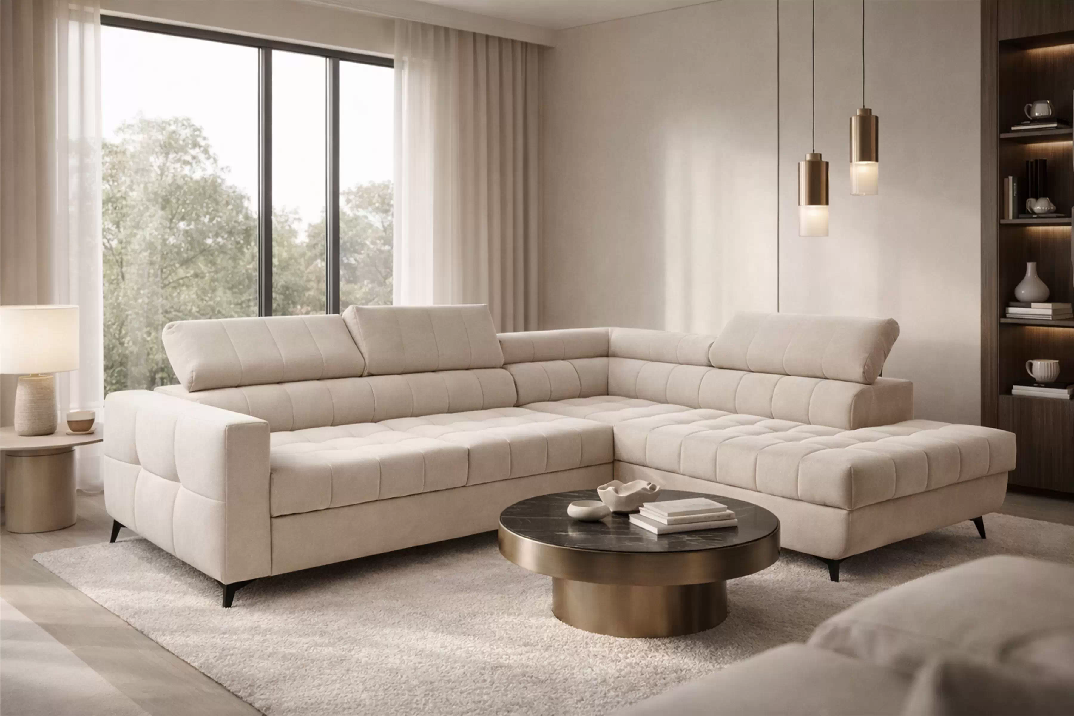 Rozkladacia rohová sedacia súprava Nardo L Rohová sedacia súprava Nardo L s funkciou spánku