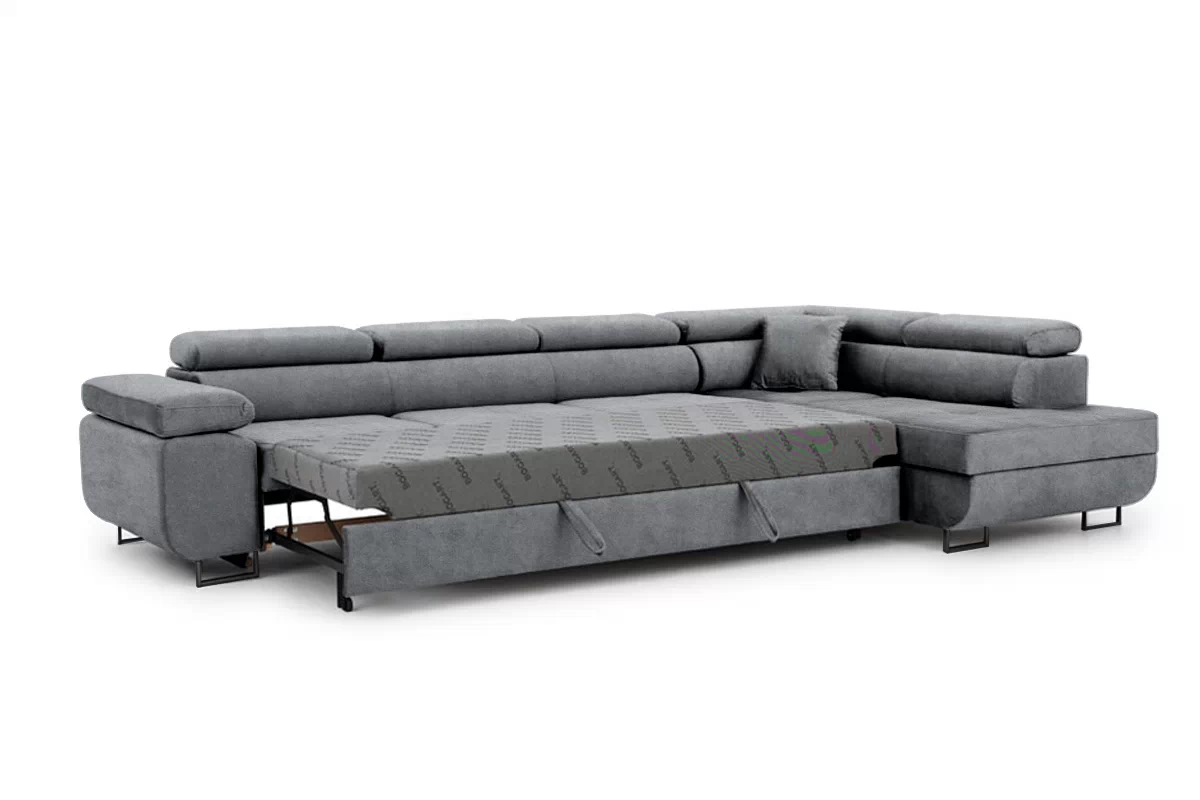 Rozkládací rohová sedací souprava Annabelle Maxi - černé nožky Rohová sedací souprava rozkládací Annabelle Maxi / Nohy černá