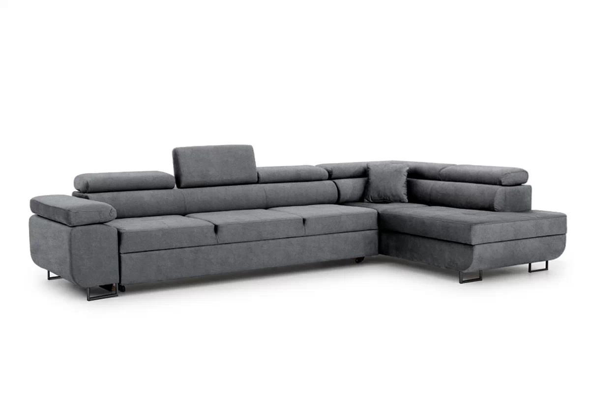 Rozkládací rohová sedací souprava Annabelle Maxi - černé nožky Rohová sedací souprava rozkládací Annabelle Maxi / Nohy černá