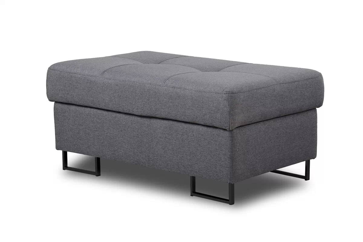 Taburetka Annabelle - čierne nožičky Taburet čalúnená Annabelle / nožičky čierny