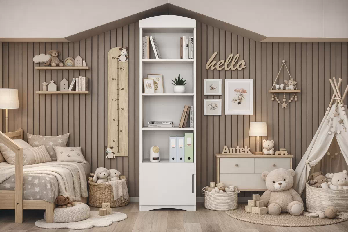 Detský regál Guli 46 cm - biely Regál Detský Guli 46 cm - Biely